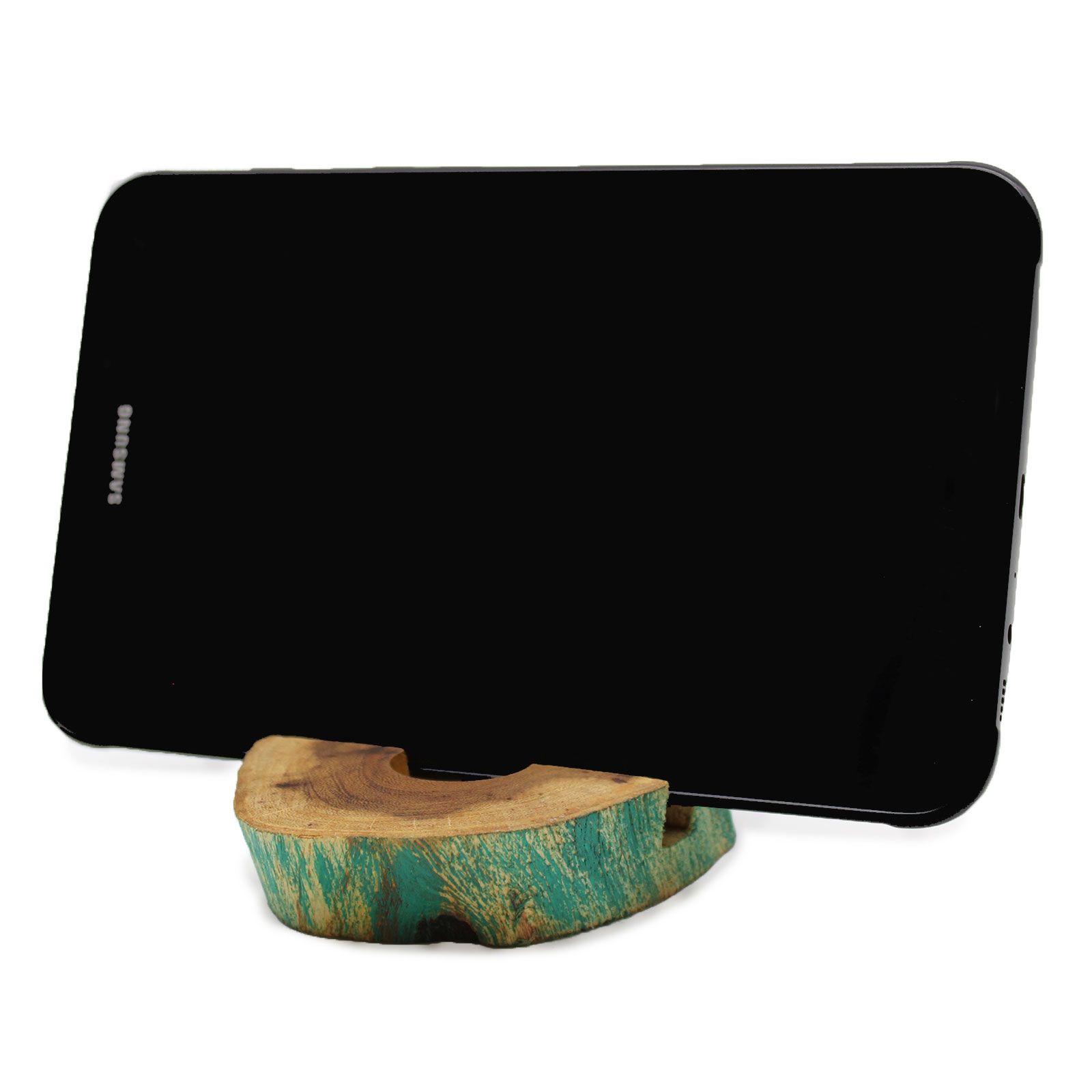 Lrg Gamal Wood Phone Holder - Greenwash - Image 8