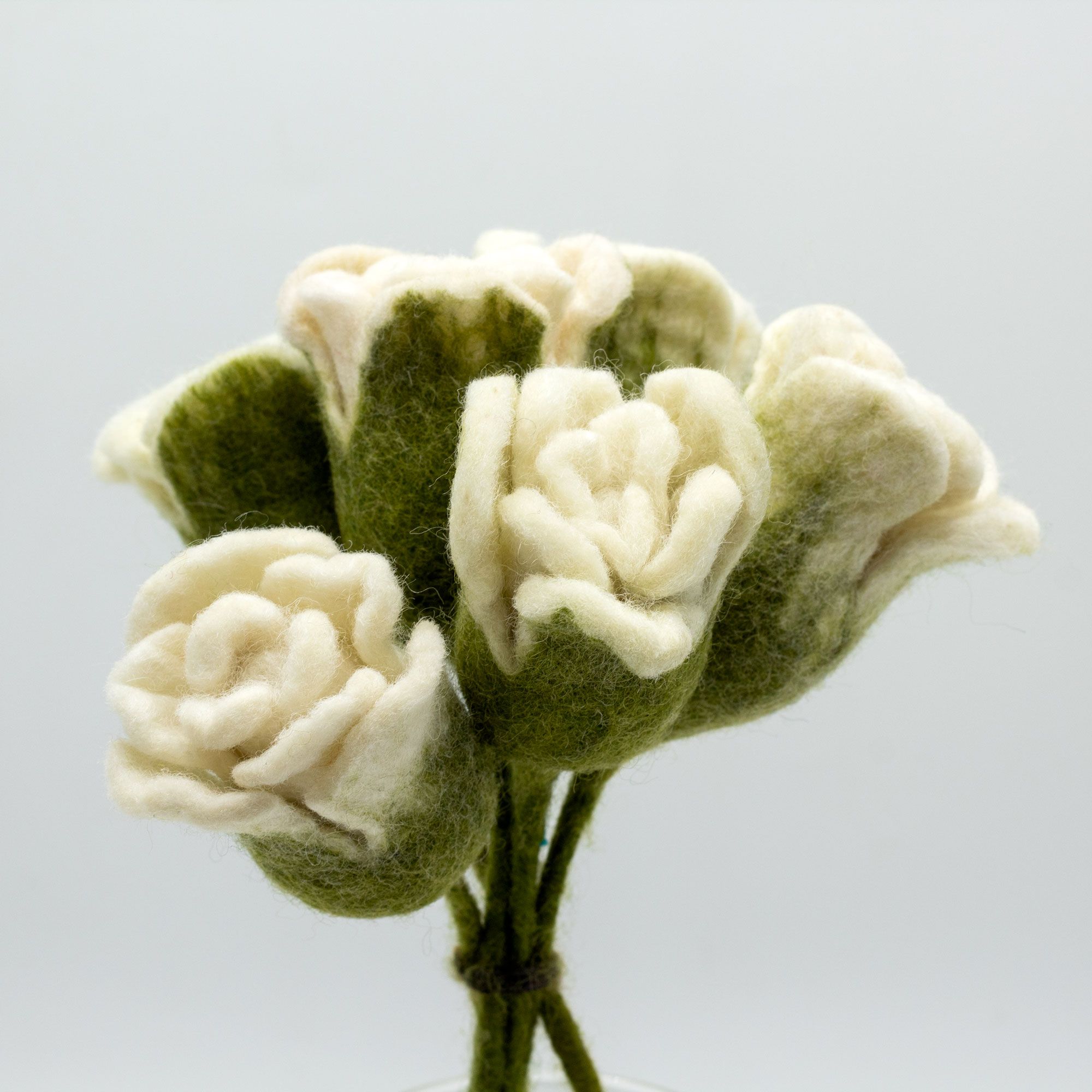 Felt Flowers - White Roses - Image 3