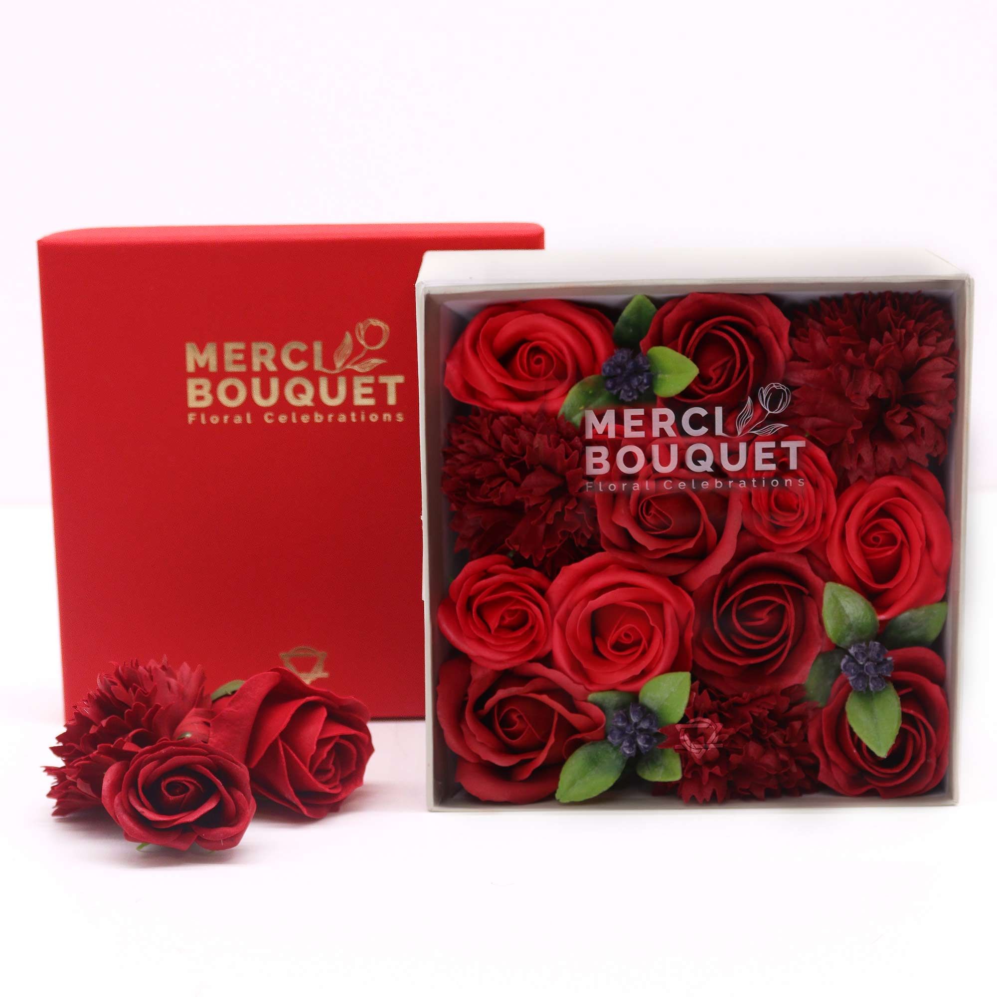 Square Box - Classic Red Roses - Image 2