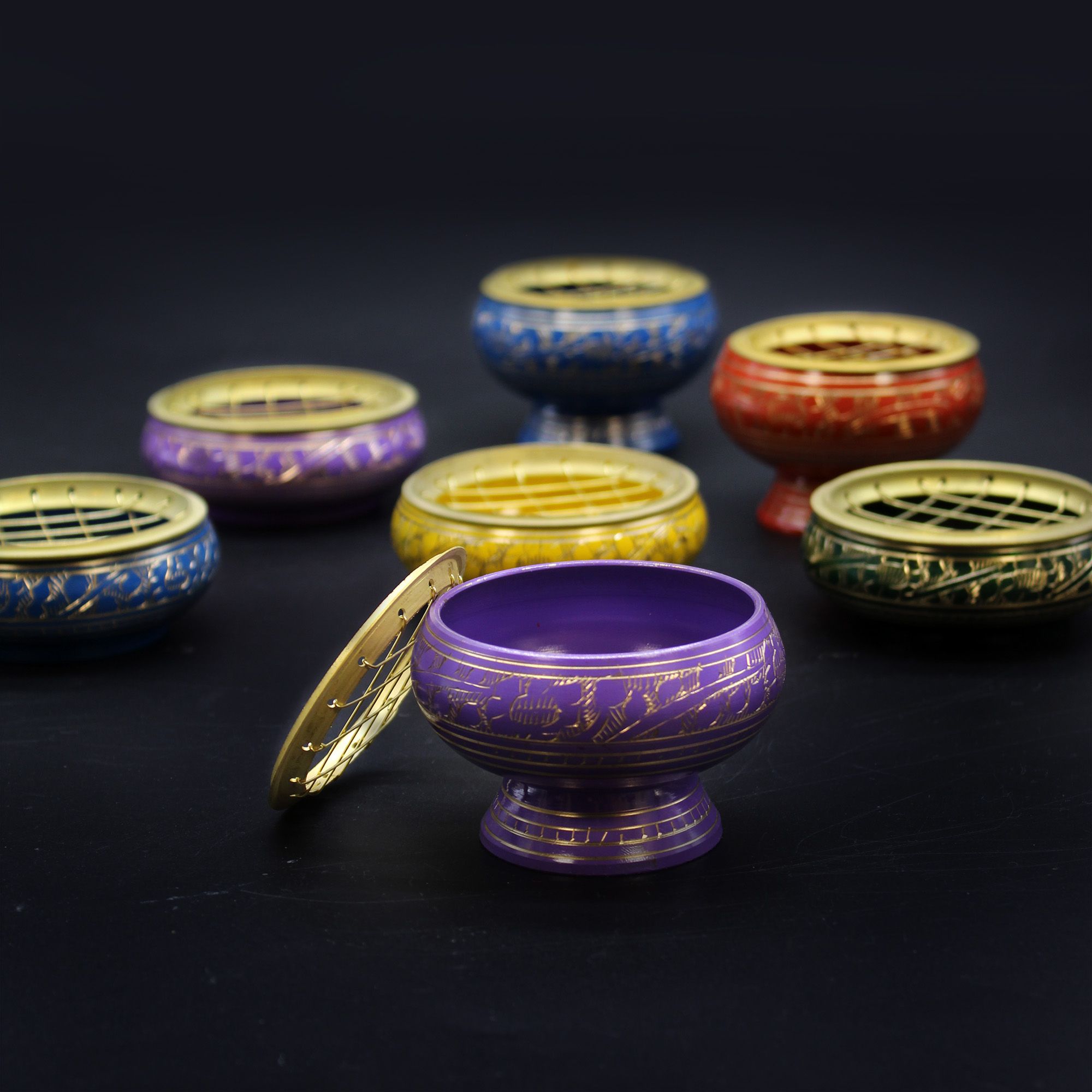 Chakra Charcoal Incense Jar - Sacral - Image 5