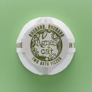 Agnes + Cat Bath Fizzer - Rhubarb Rhubarb
