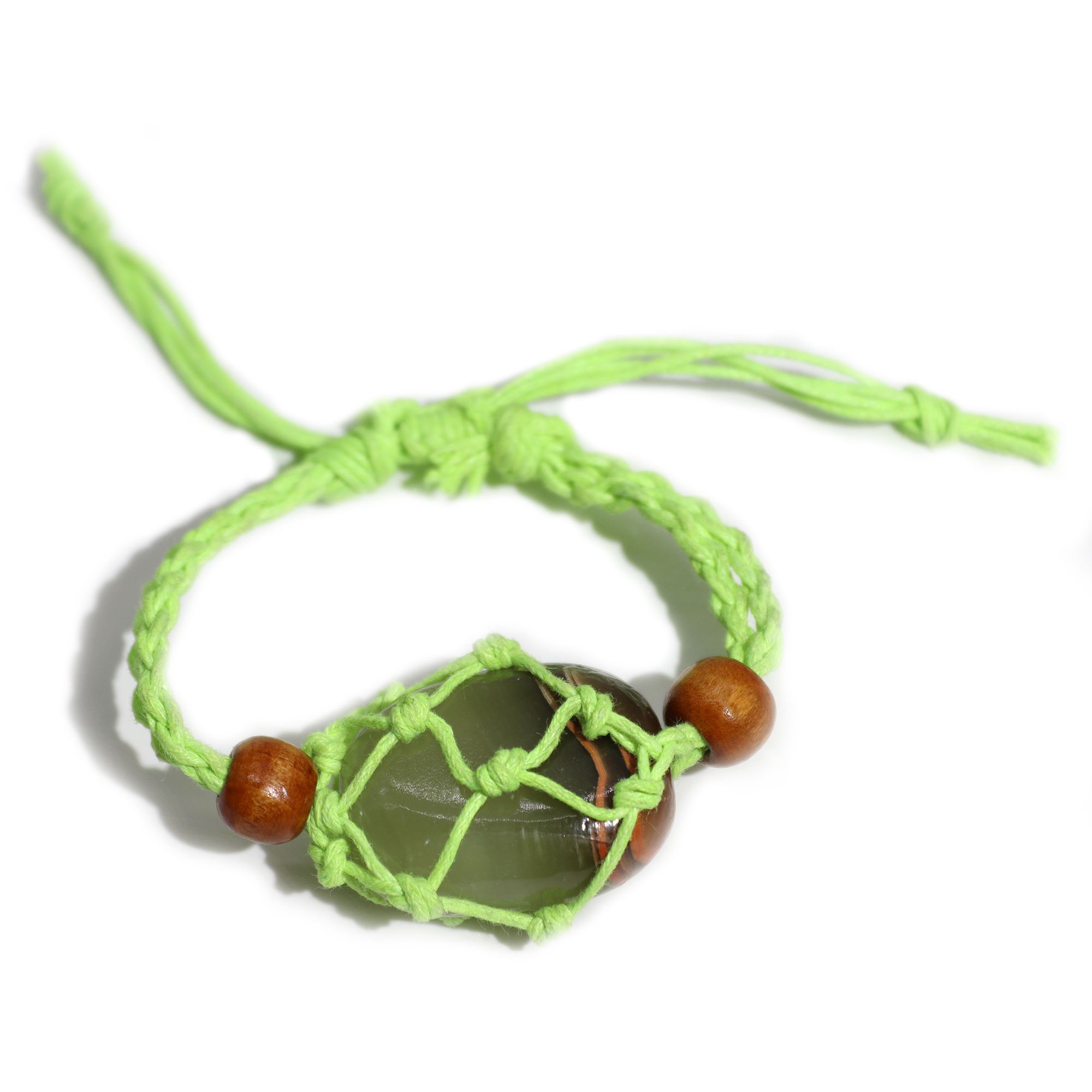 Gemstone Bracelet Cord - Green - Image 3
