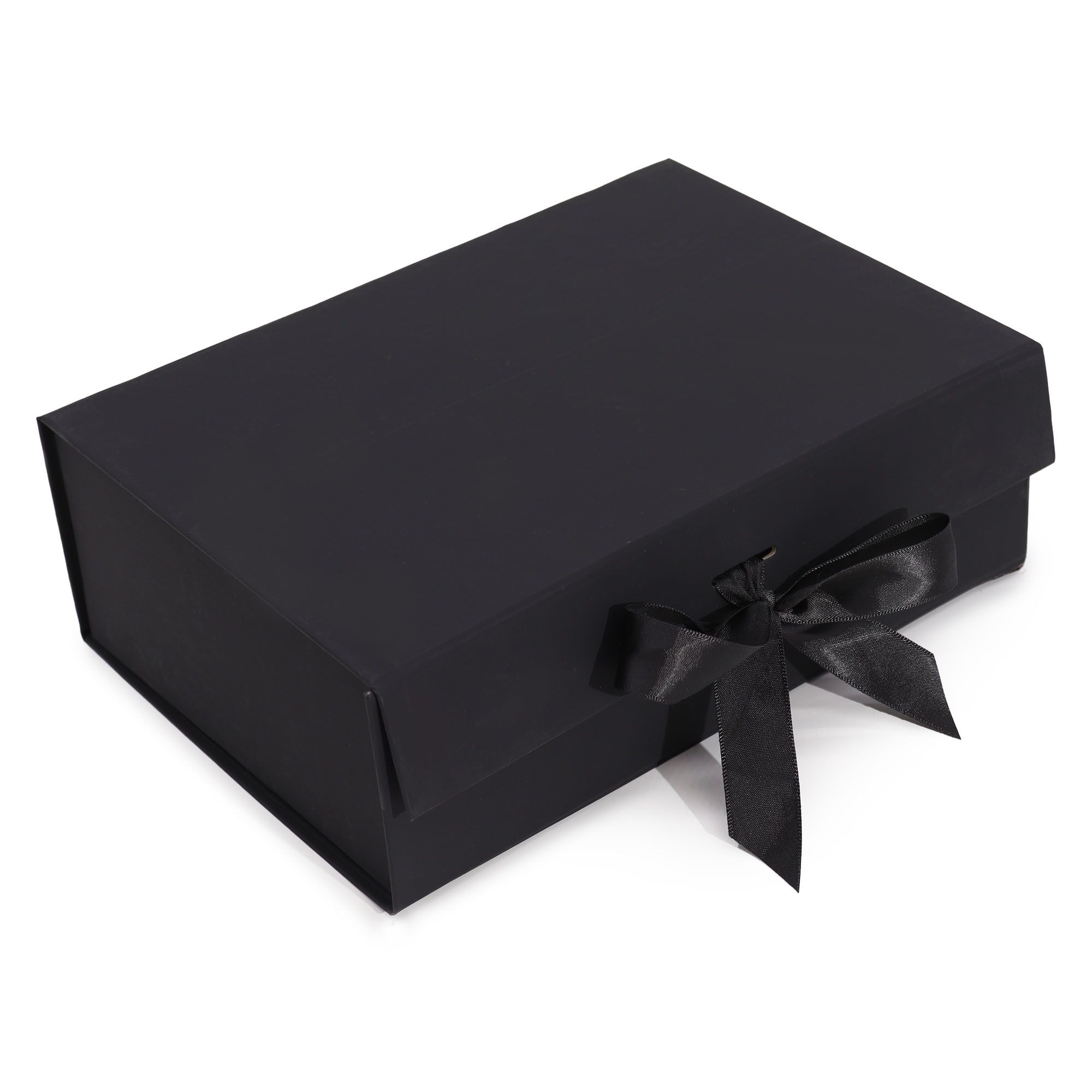 Flat Pack Gift Box - Large (28.2x20.2x9.2cm) - Black