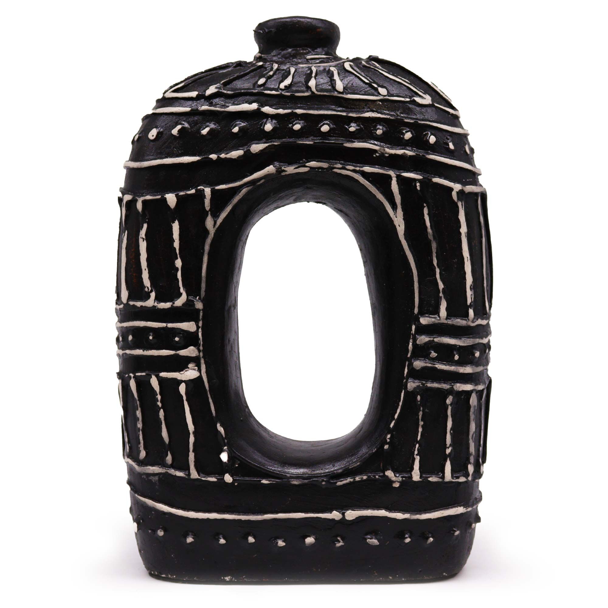 Oval Donut Shaped Vase - Chocolate 30cm - Image 3