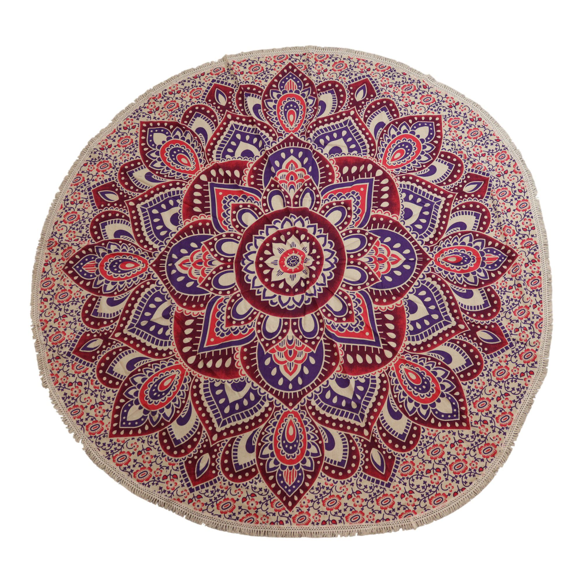 Large Mandala Roundy Art (180cm) - Pink & Purple - Image 3