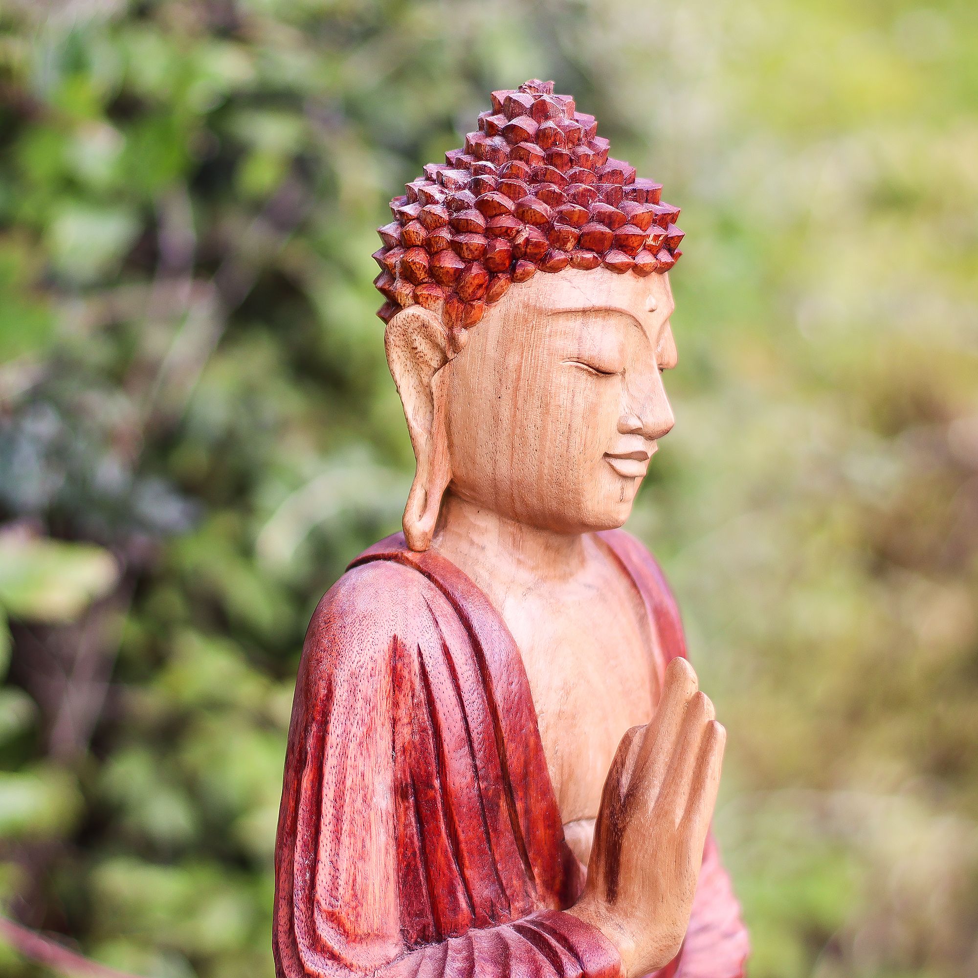 Hand Carved Buddha Statue - 30cm Teaching Transmission - Image 7