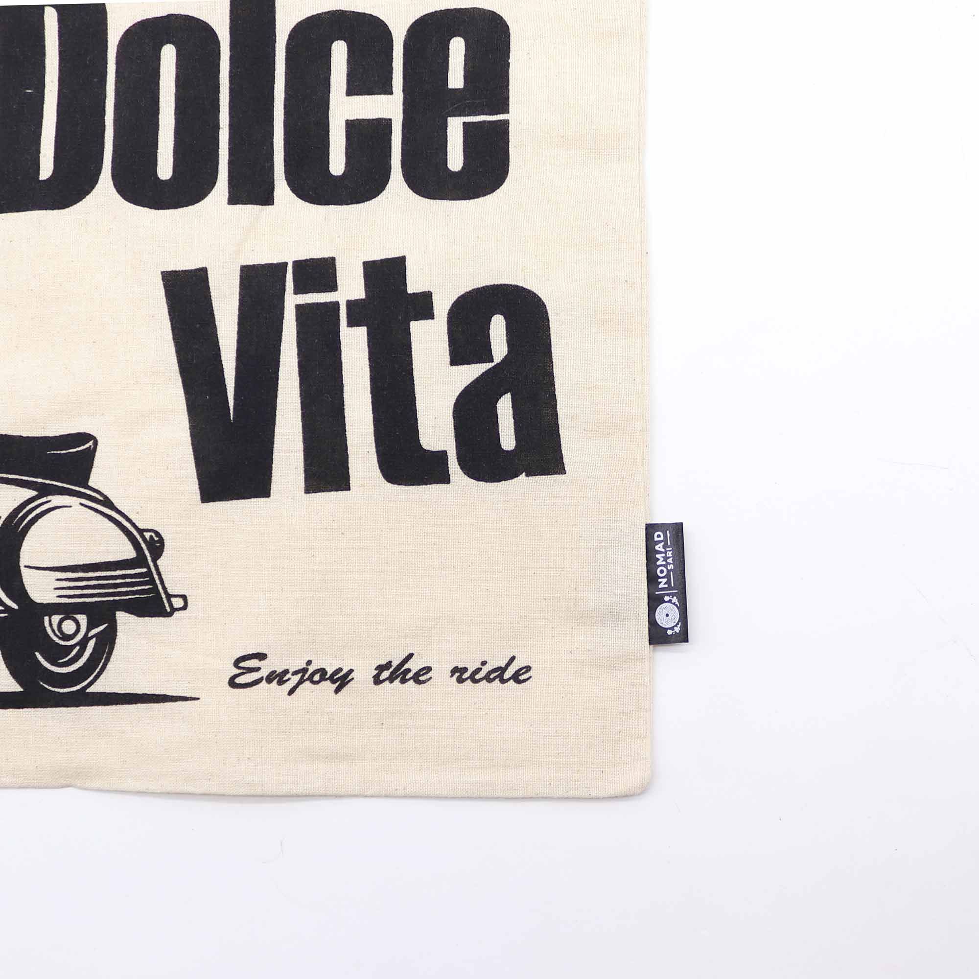 Iconic Basic Tote Bag - La Dolce Vita - Natural 4oz - Image 3