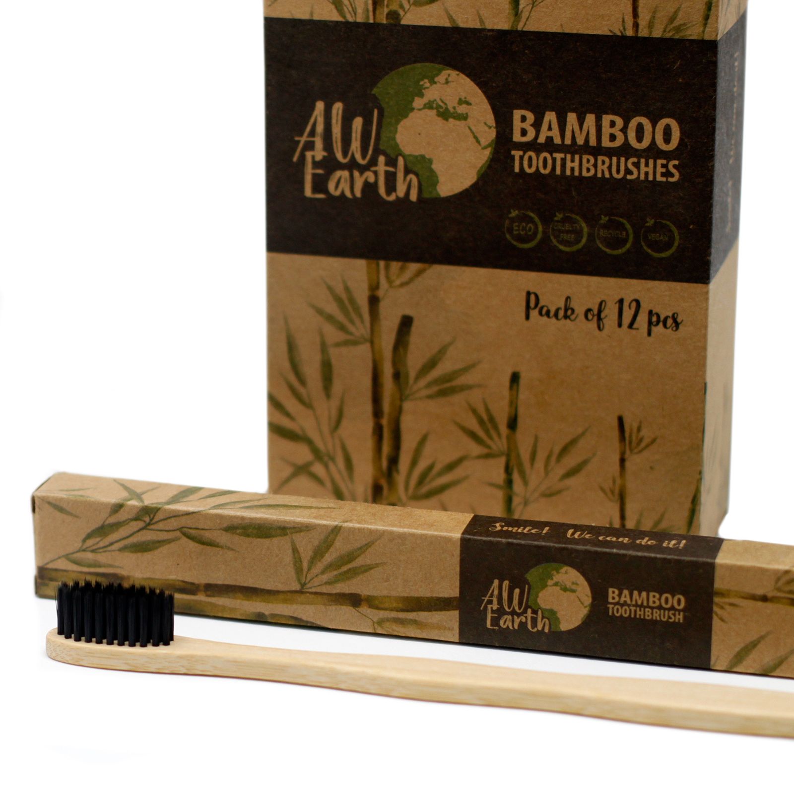 Bamboo Toothbrush - Charcoal Medium Soft - Image 5