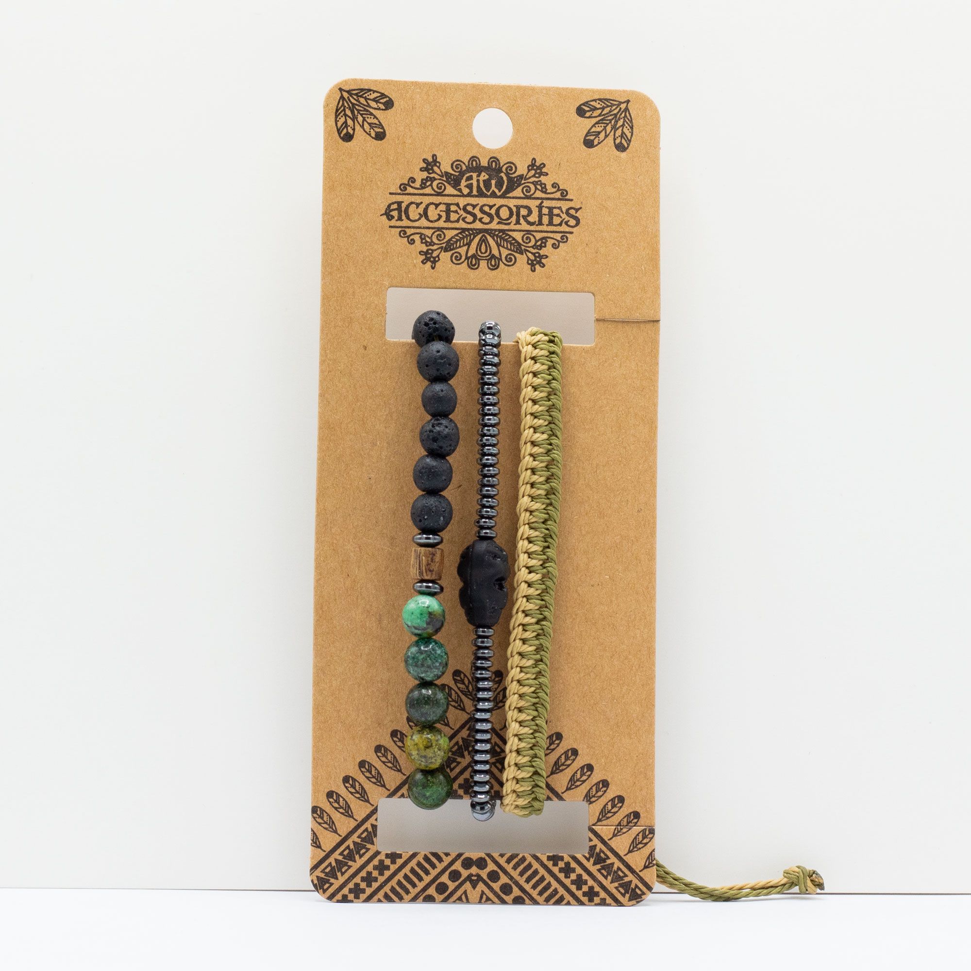 Mens Premium Bracelet Sets - Outdoor Greens (asst) - Image 3