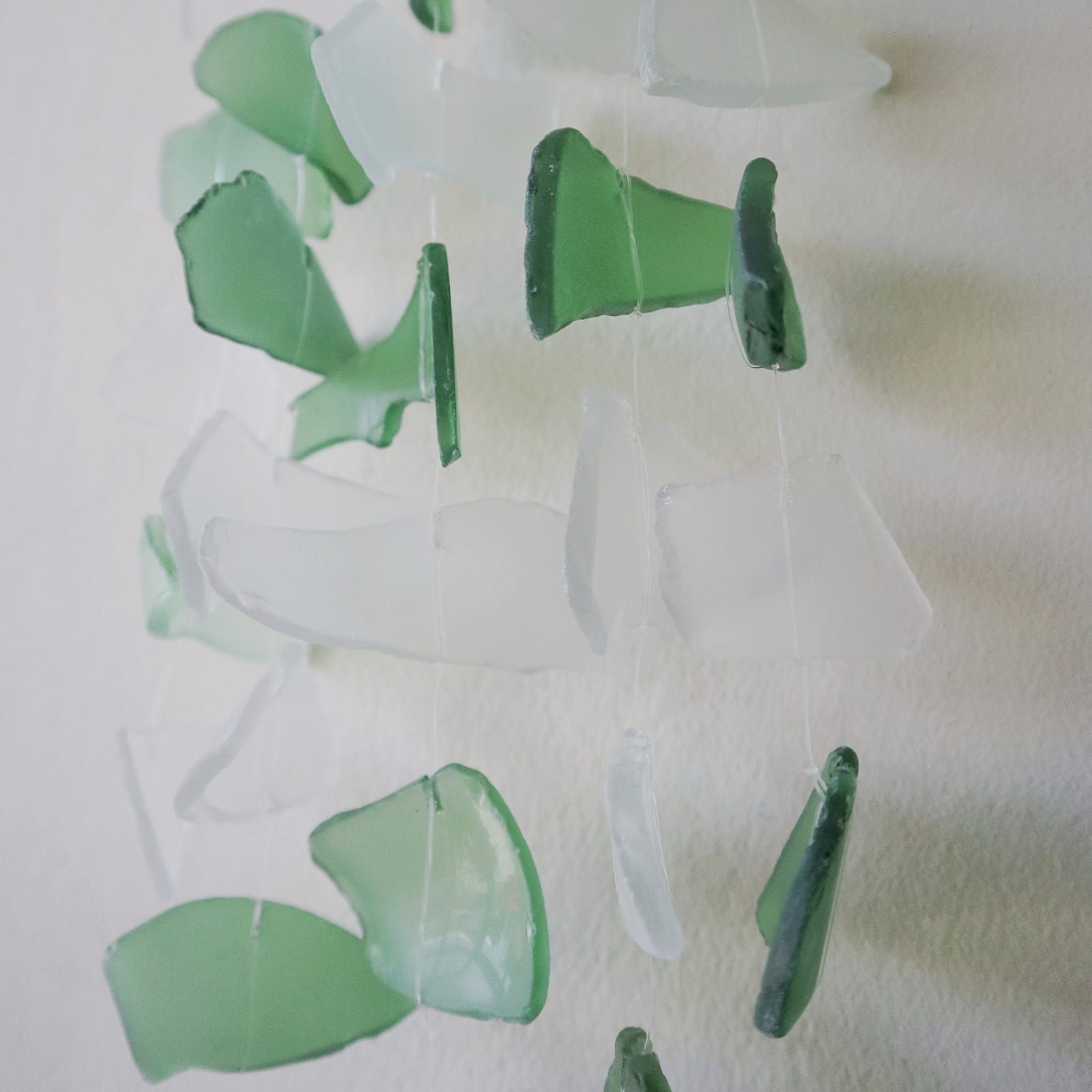 Copis & Glass Drop - Green & White Glass - Image 3