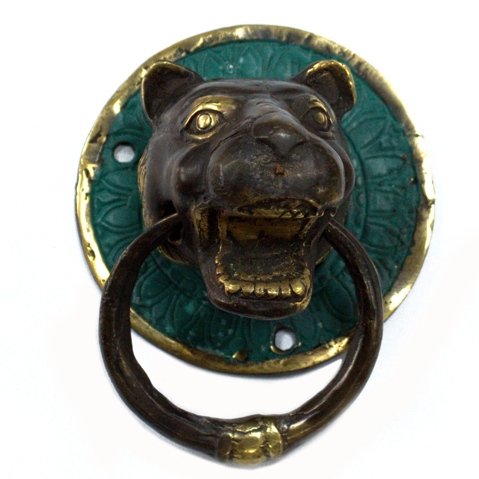 Brass Door Knocker - Tiger Head - Image 2