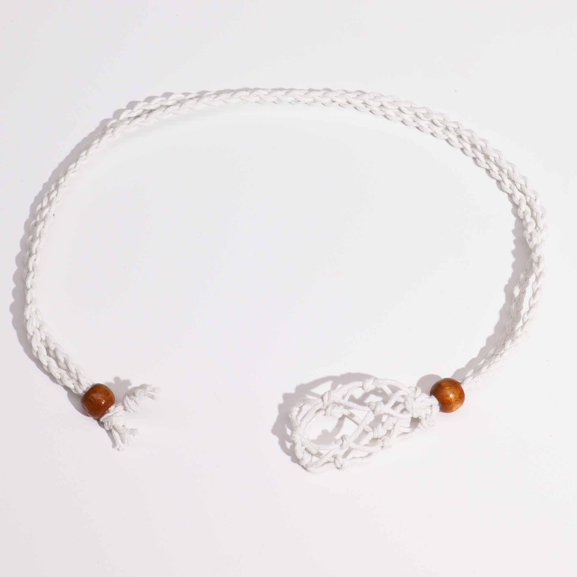 Gemstone Necklace Cord - White - Image 2