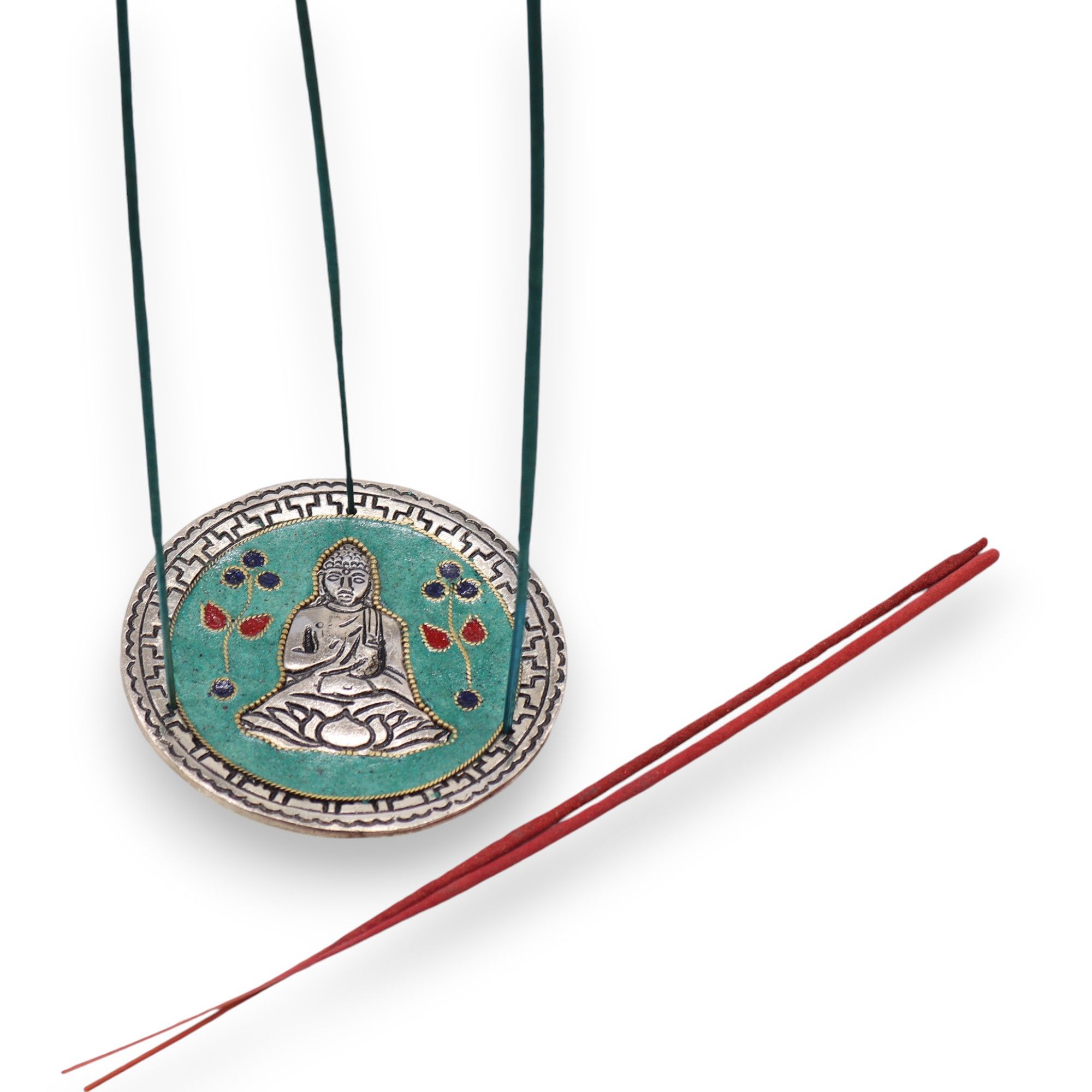 Buddha Green Decor Incense Holder - Image 3