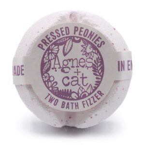 Agnes + Cat Bath Fizzer - Pressed Peonies