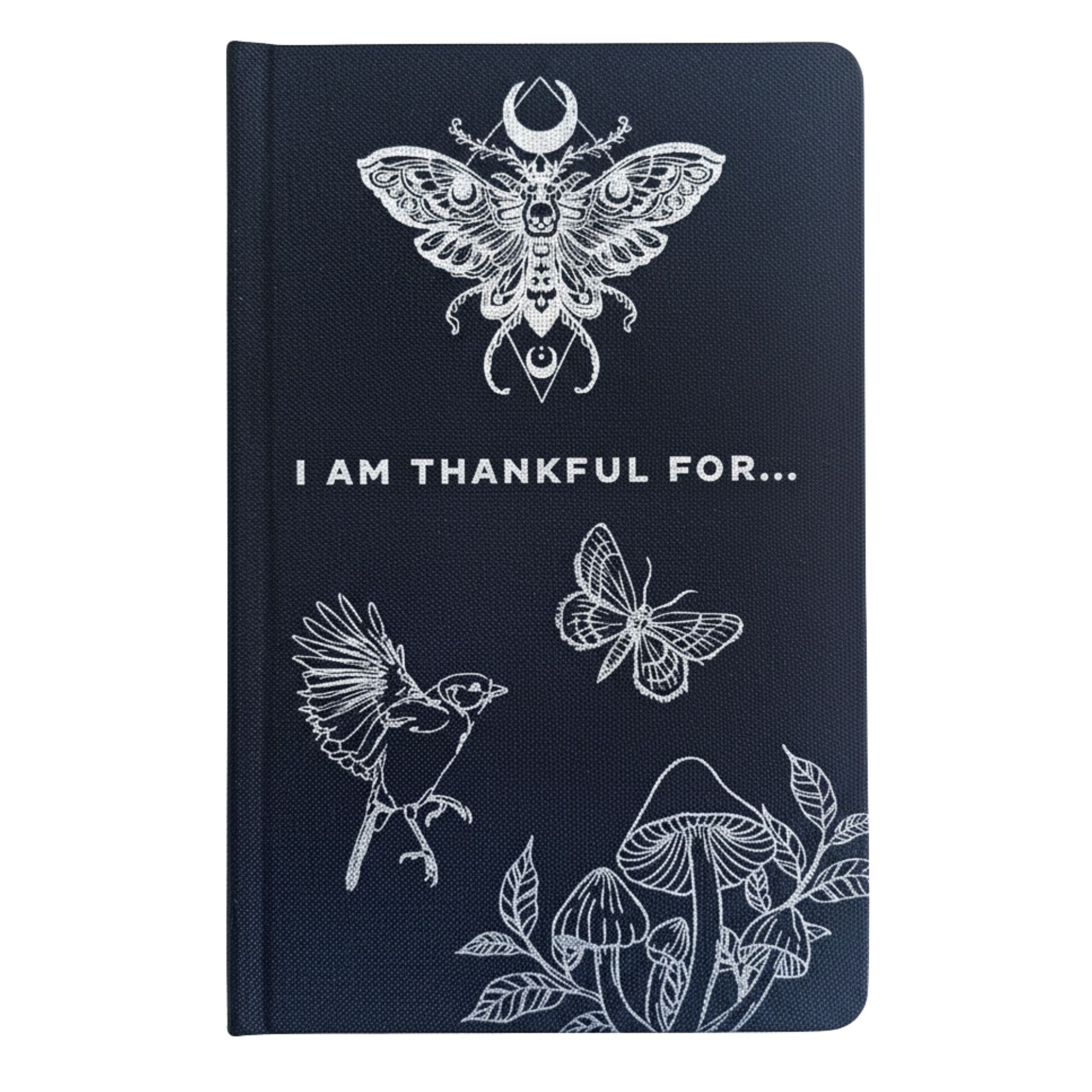 Black Gratitude Journal with Silver Lining - 120 pages - I am Thankful For - Image 2