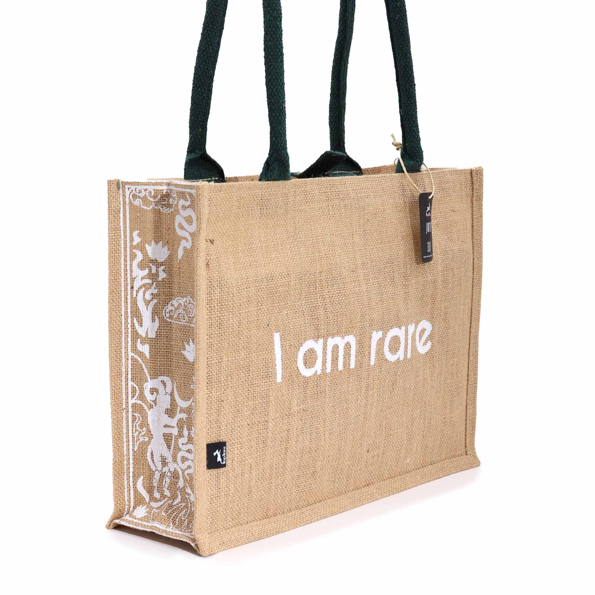 Hop Hare Jute Big Bag - I am Rare - Image 2