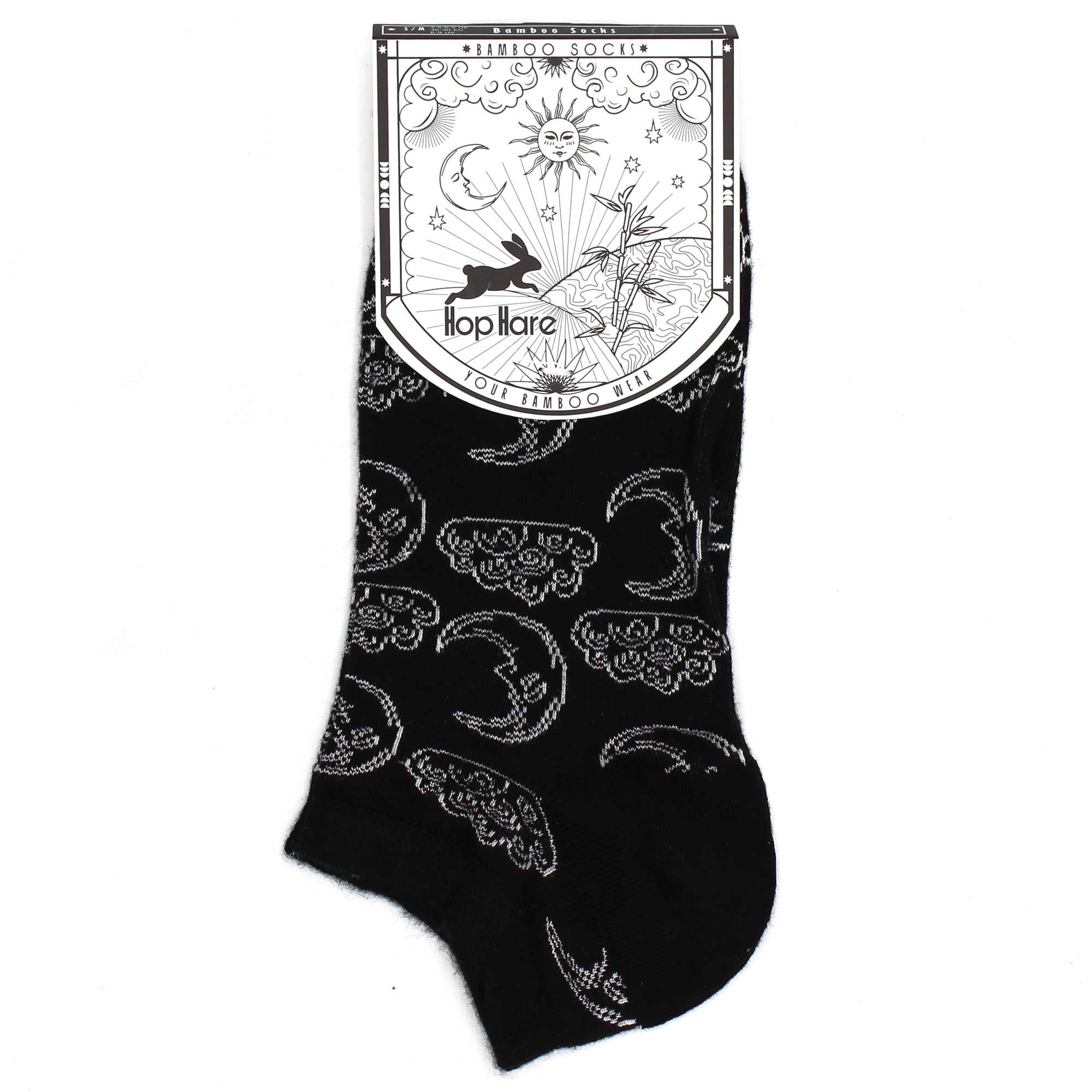 S/M Hop Hare Bamboo Socks Low (3.5-6.5) - Day and Night - Image 3