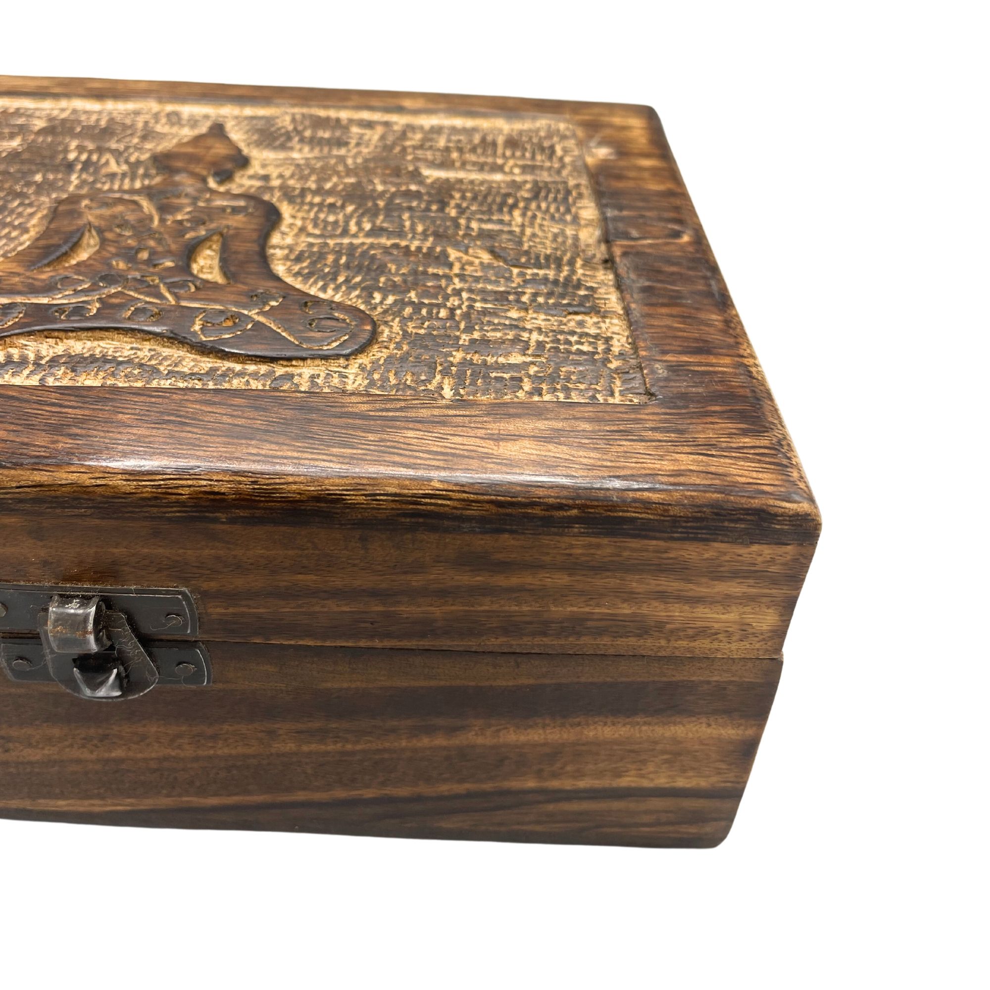 Large Wooden Keepsake Box 20x15x7.5cm - Buddha - Image 3