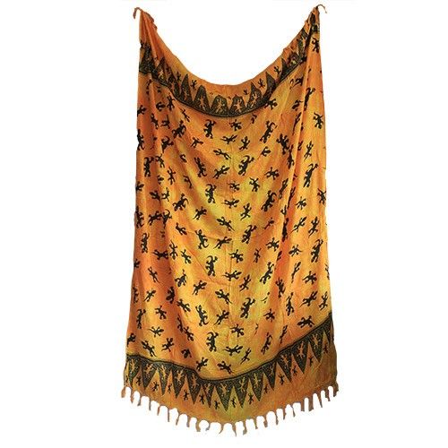 Bali Gecko Sarongs - Yellow - Image 2