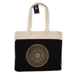 Oversized Stonewash Tote Bag 14oz - Freedom Mandala