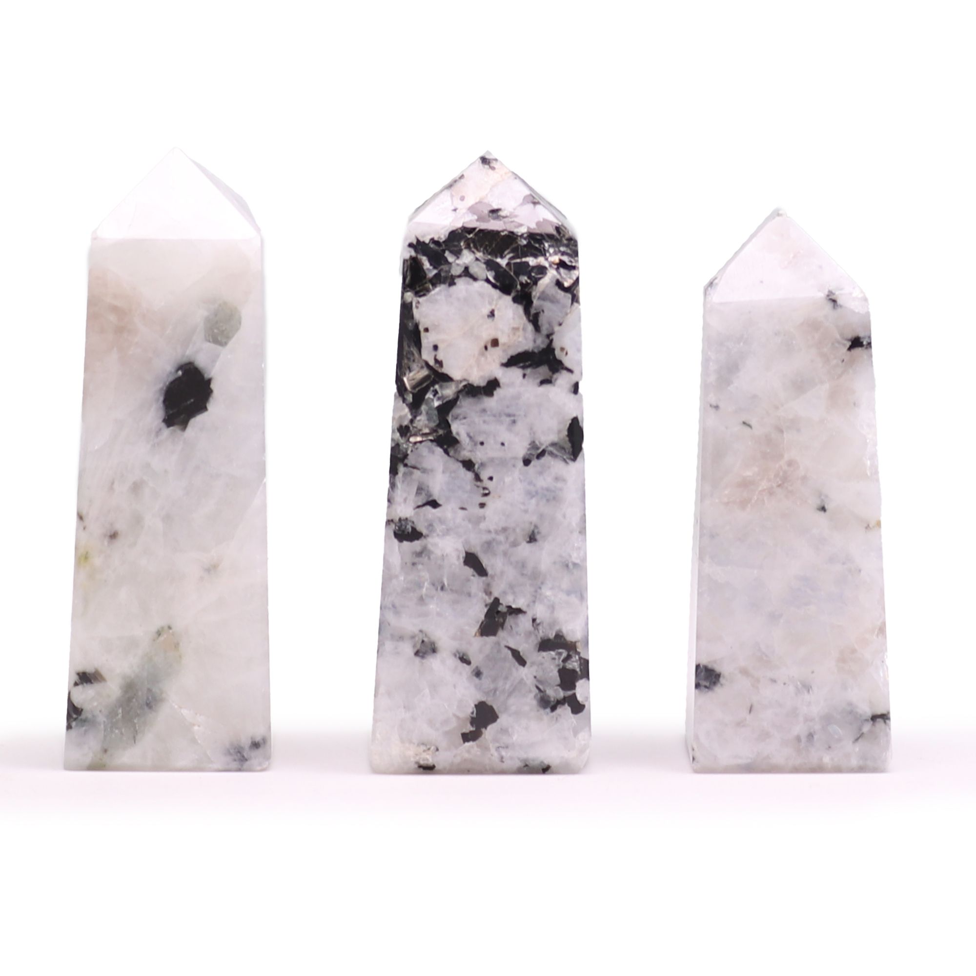 Gemstone Obelisk Points approx 5cm - Moonstone
