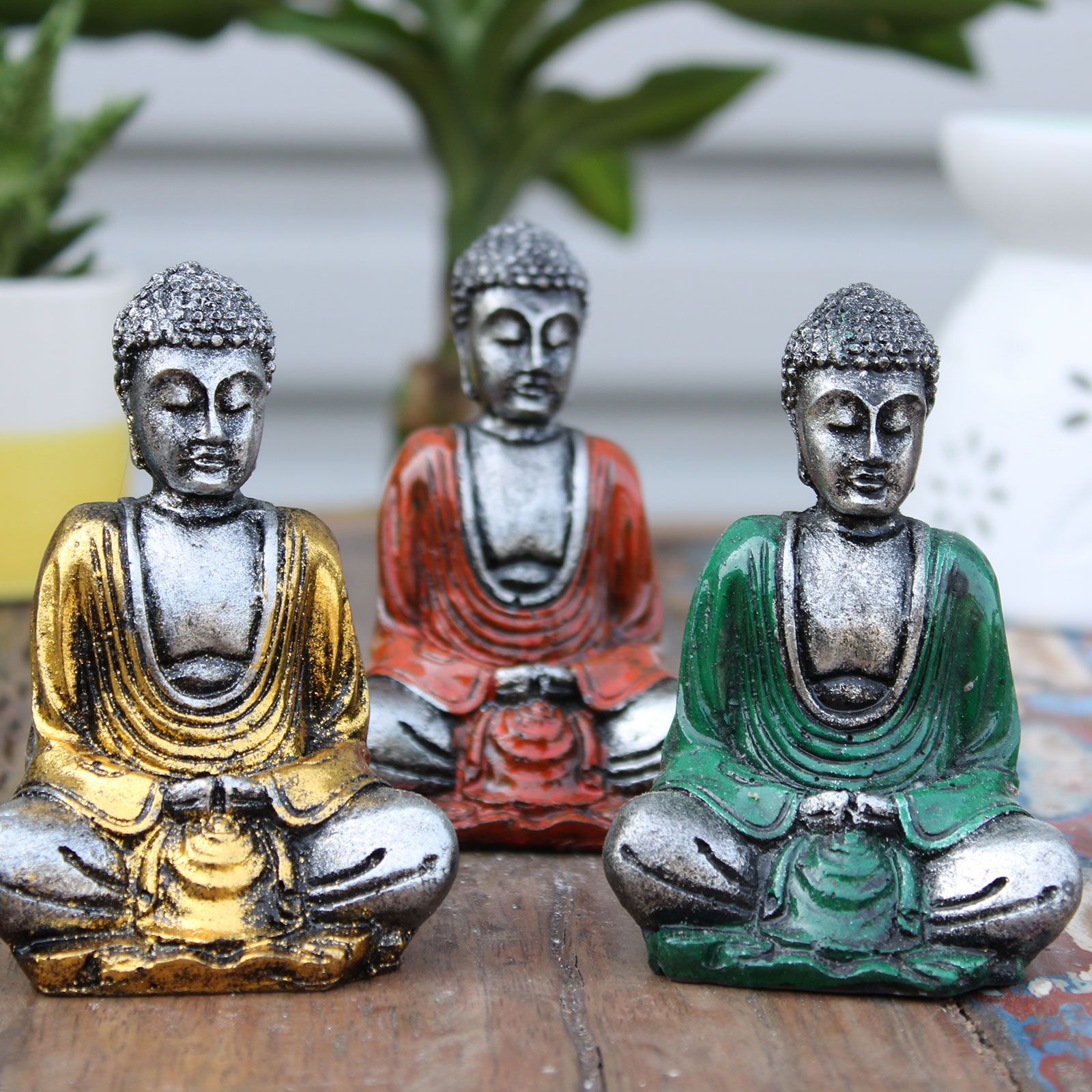 Silver Mini Buddha (Assorted Colours) - Image 6