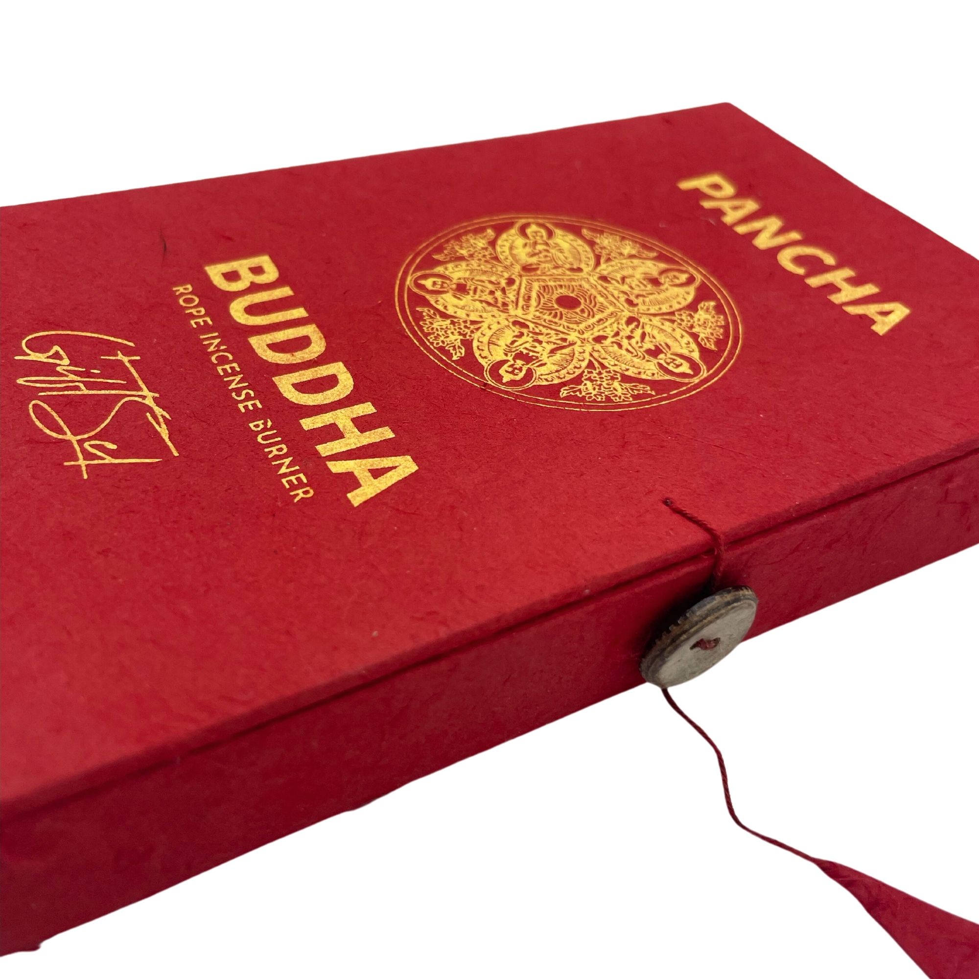 Rope Incense and Silver Plated Holder Set - Pancha Buddha - Image 5