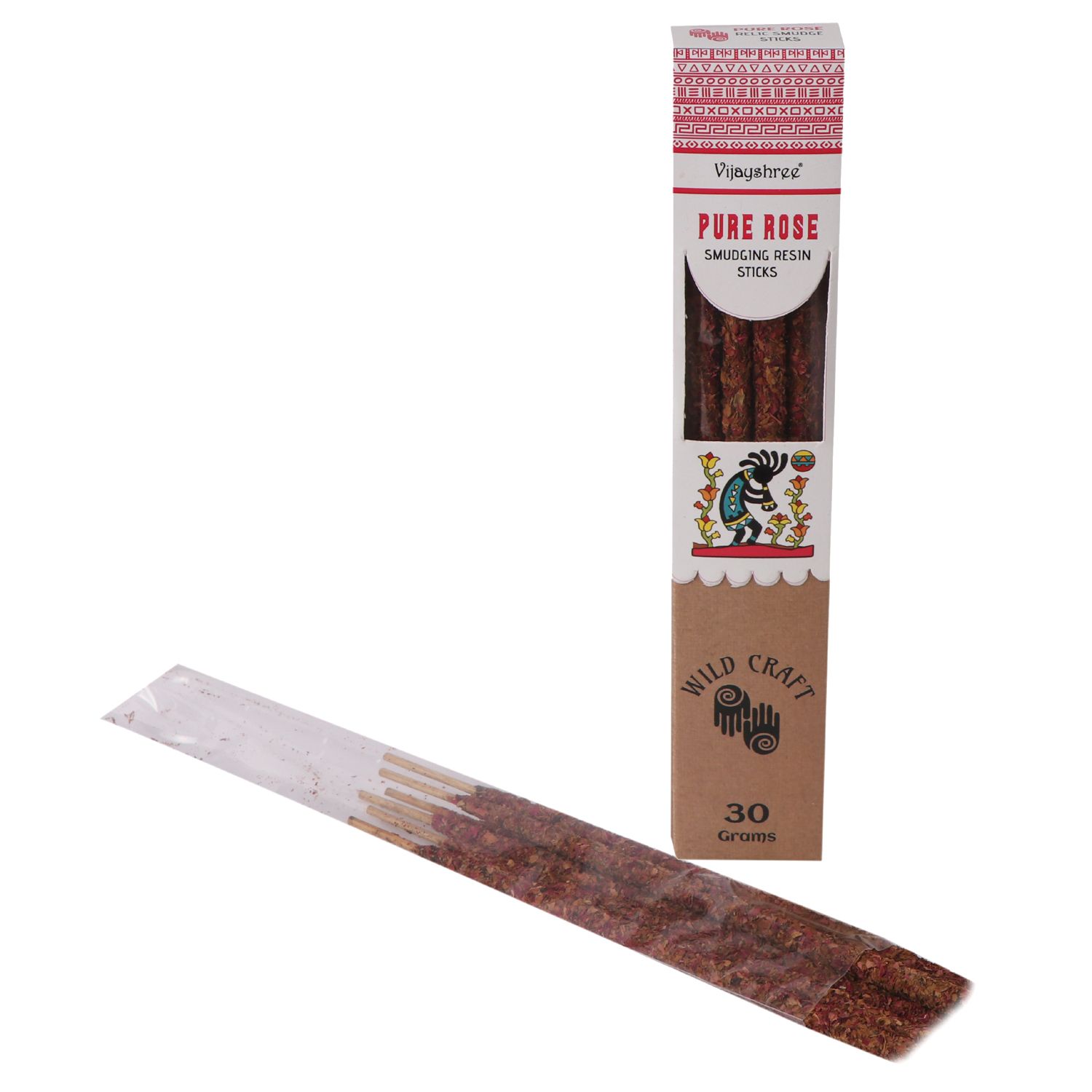 30g Golden Pure Rose Smudging Resin Sticks - Image 3