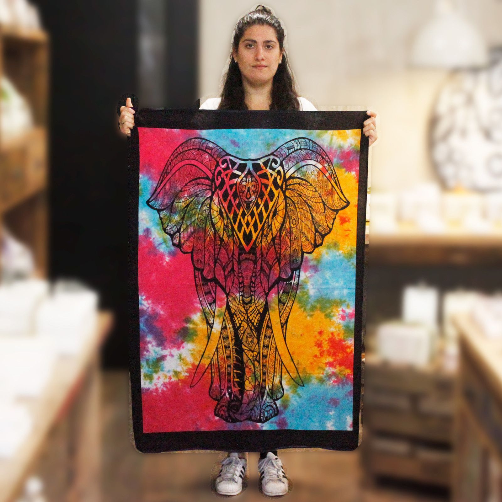 Cotton Wall Art - Elephant - Image 2