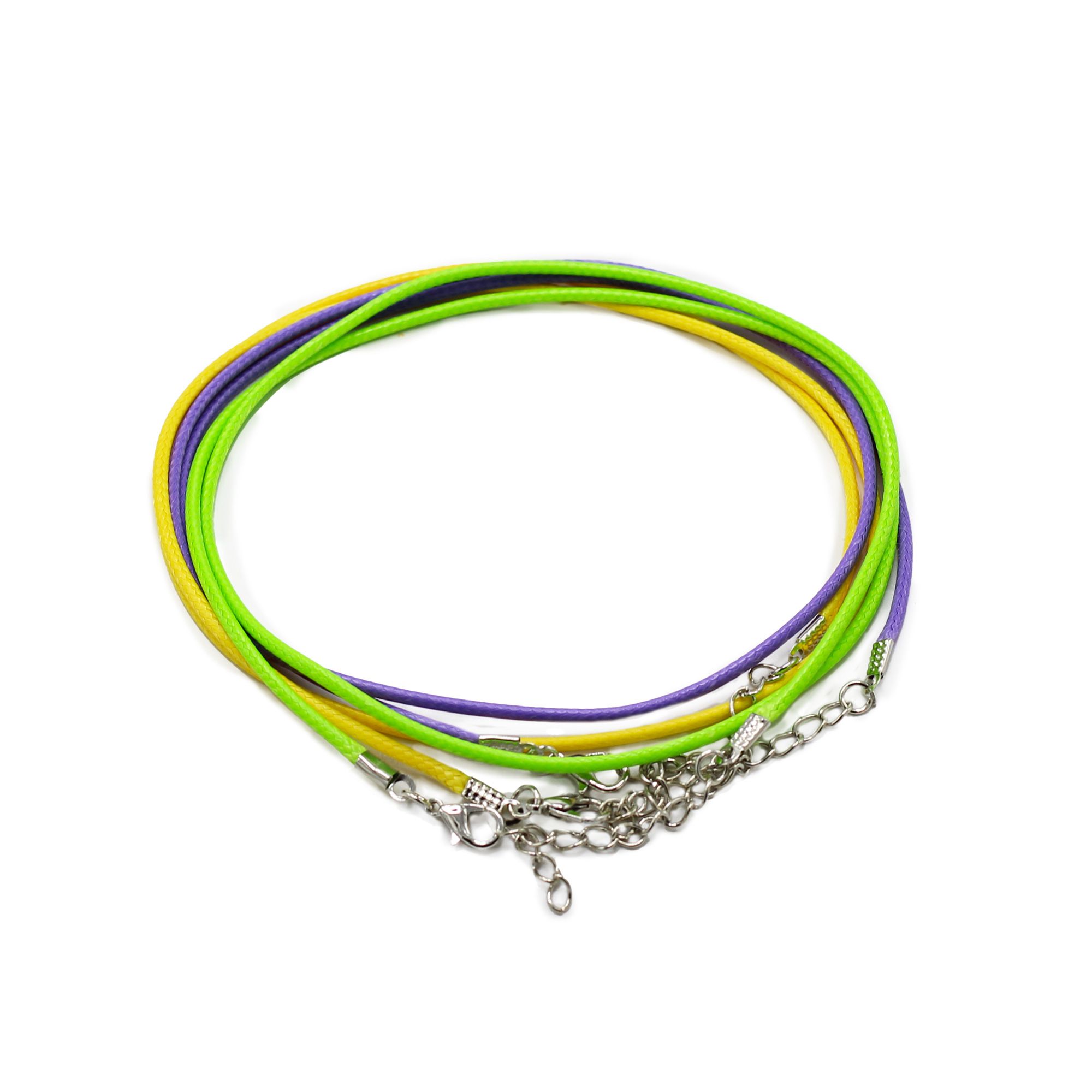 Waxed Pendant Cord - 2mm x 55cm - Assorted (10 colours) - Image 2