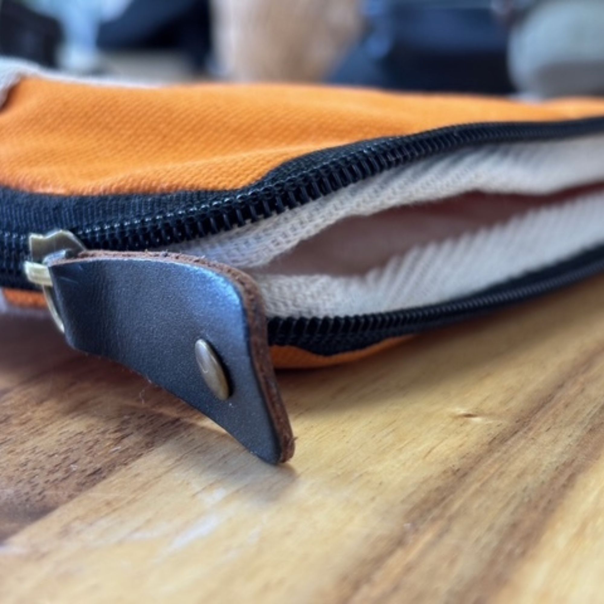 Canvas Tablet Pouch - Orange - Image 2