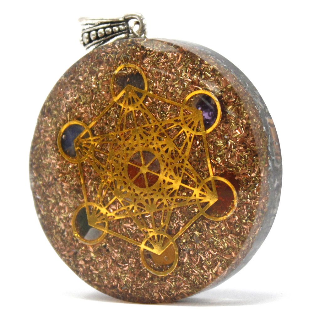 Orgonite Power Pendant - Multi Power Chakra - Lrg - Image 2