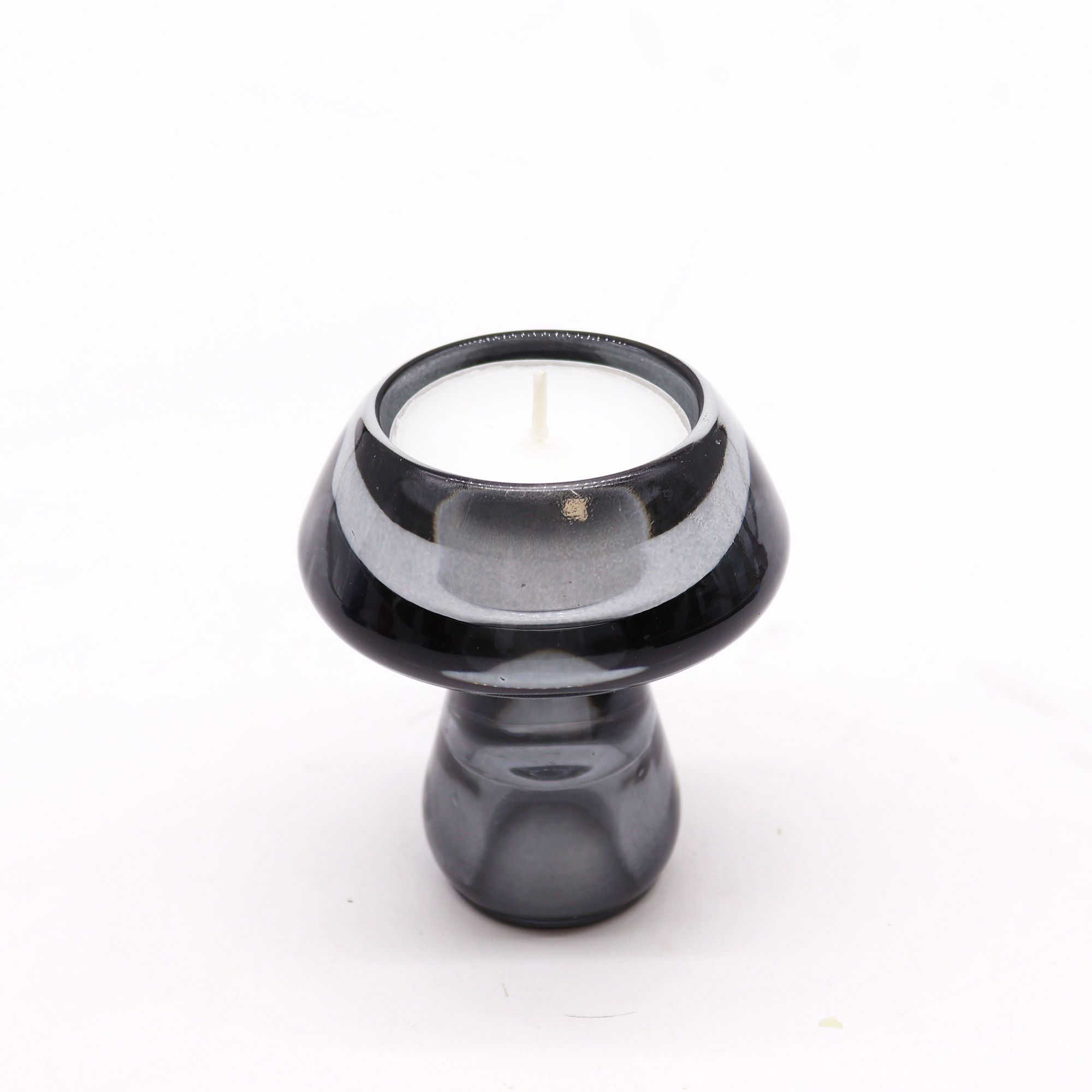 Mushroom Flip Dinner Candle / Tealight Holder - Midnight Grey - Image 2