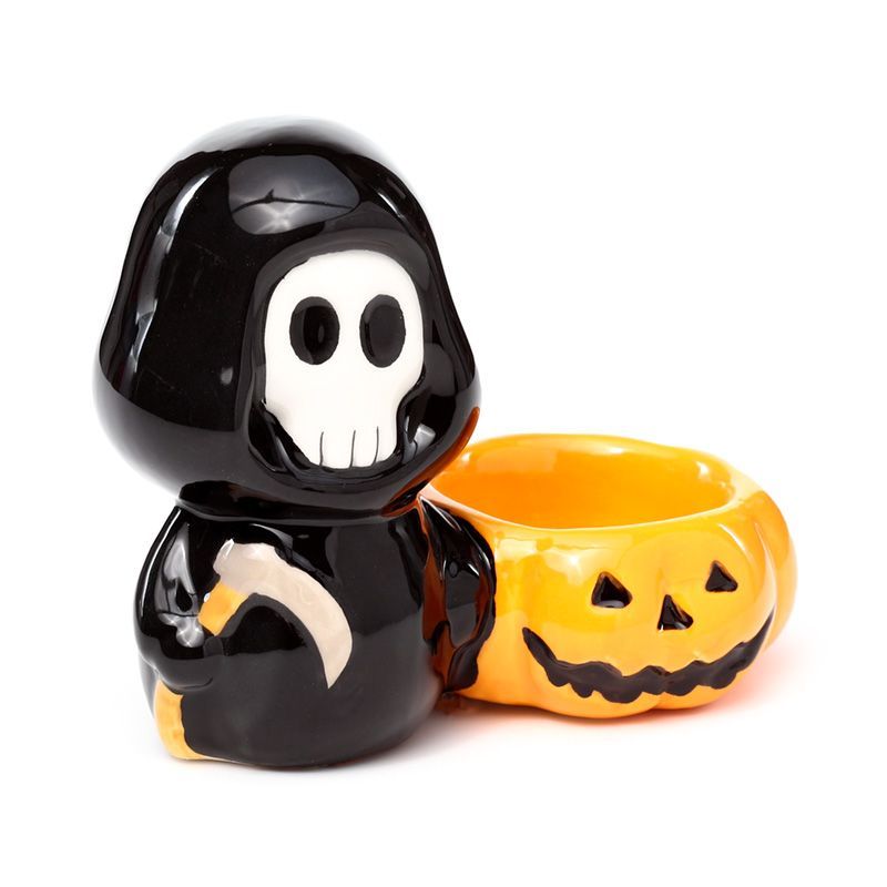 Ceramic Skull Boy Tea Light Candle Holder - Image 2