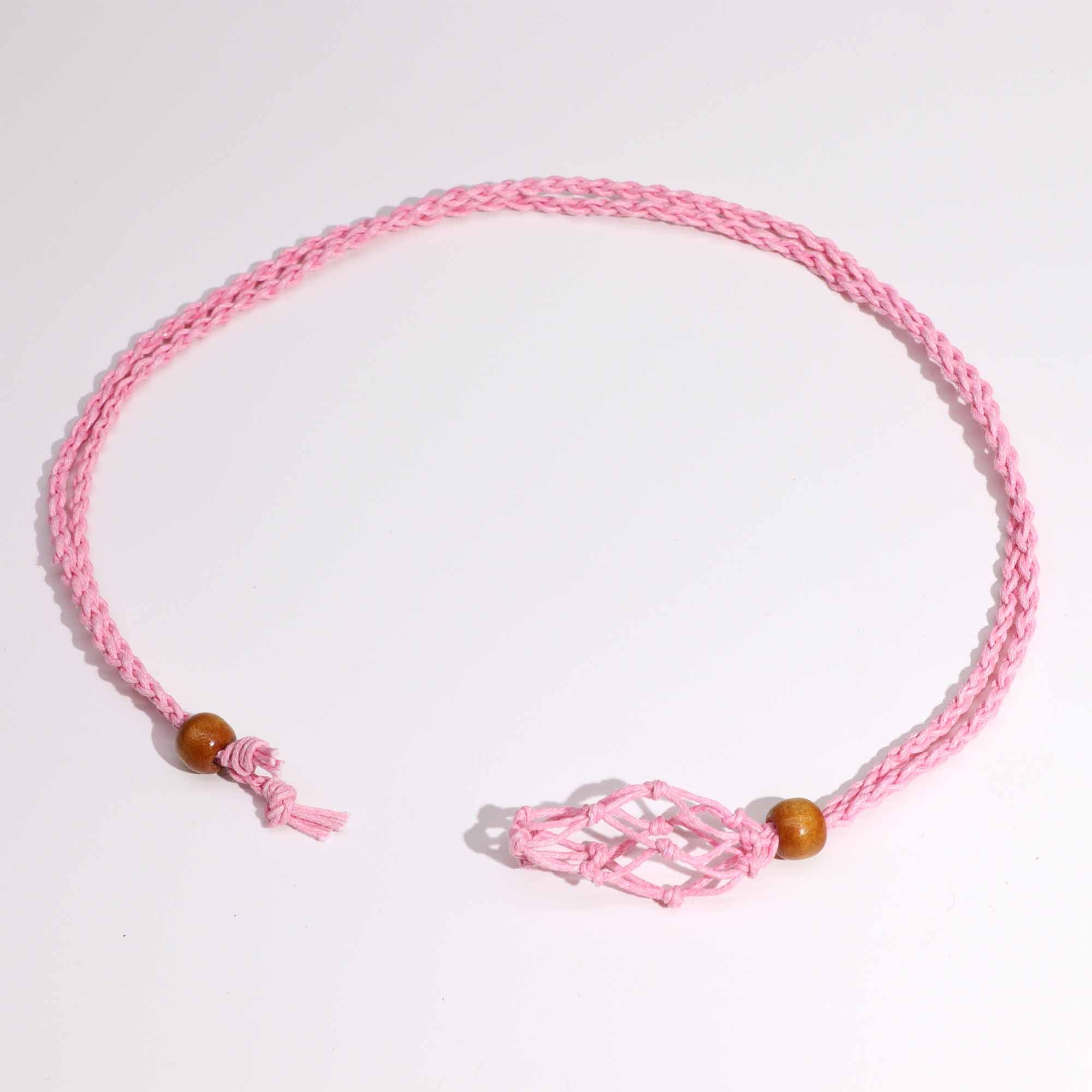 Gemstone Necklace Cord - Pink - Image 2