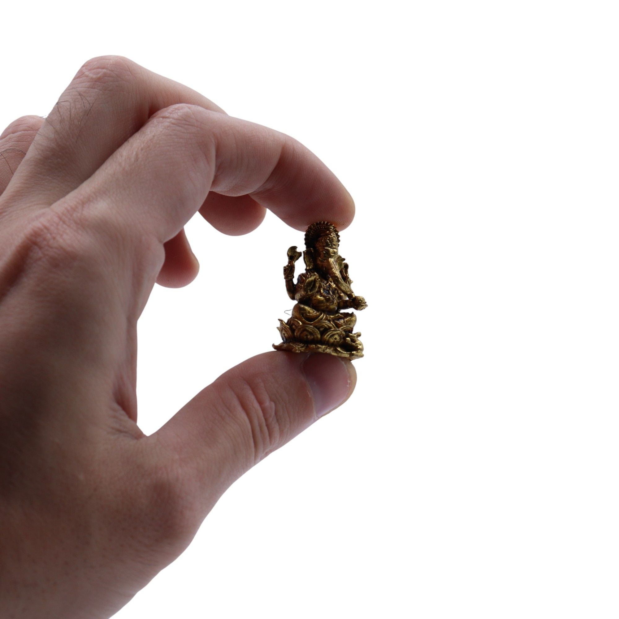 Brass Miniature Gods - Ganesha (12gms) - 30mm - Image 2