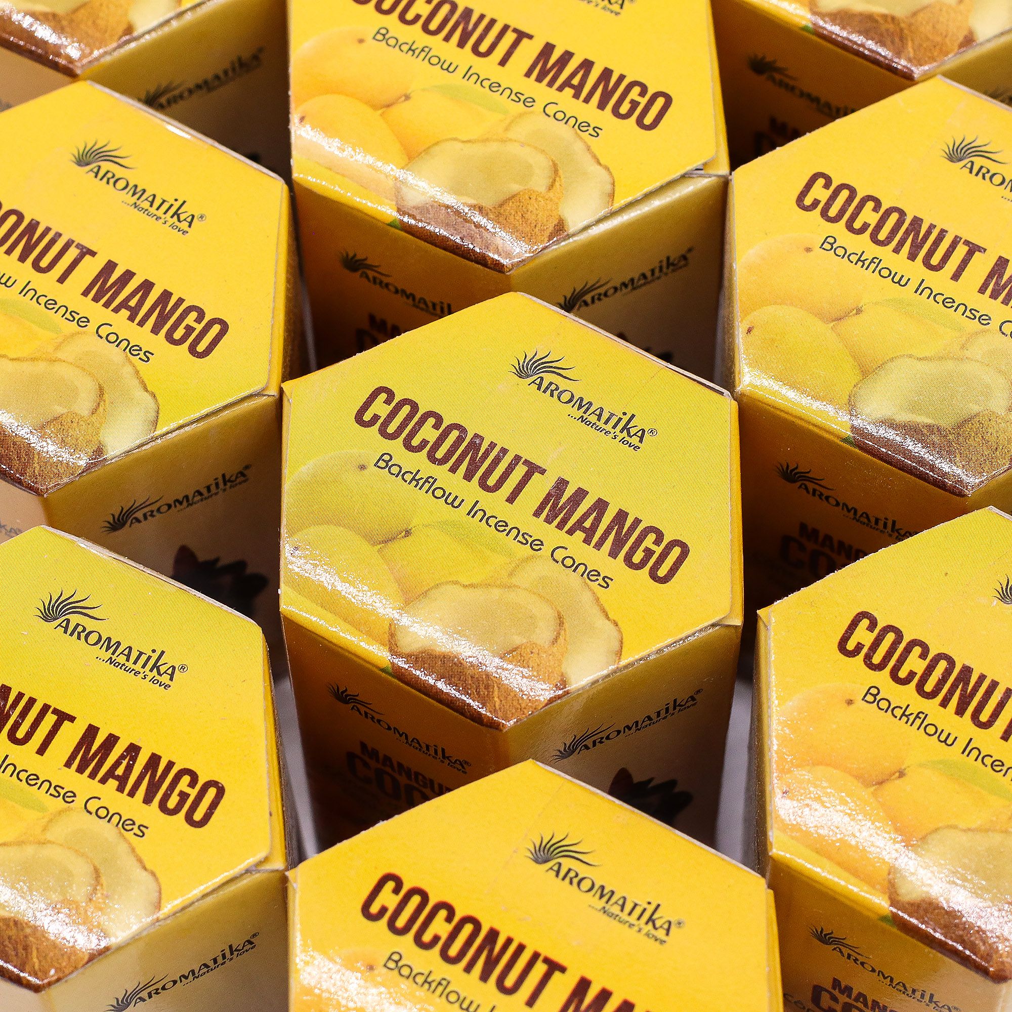 Pack of 10 Masala Backflow Incense - Coconut & Mango - Image 6