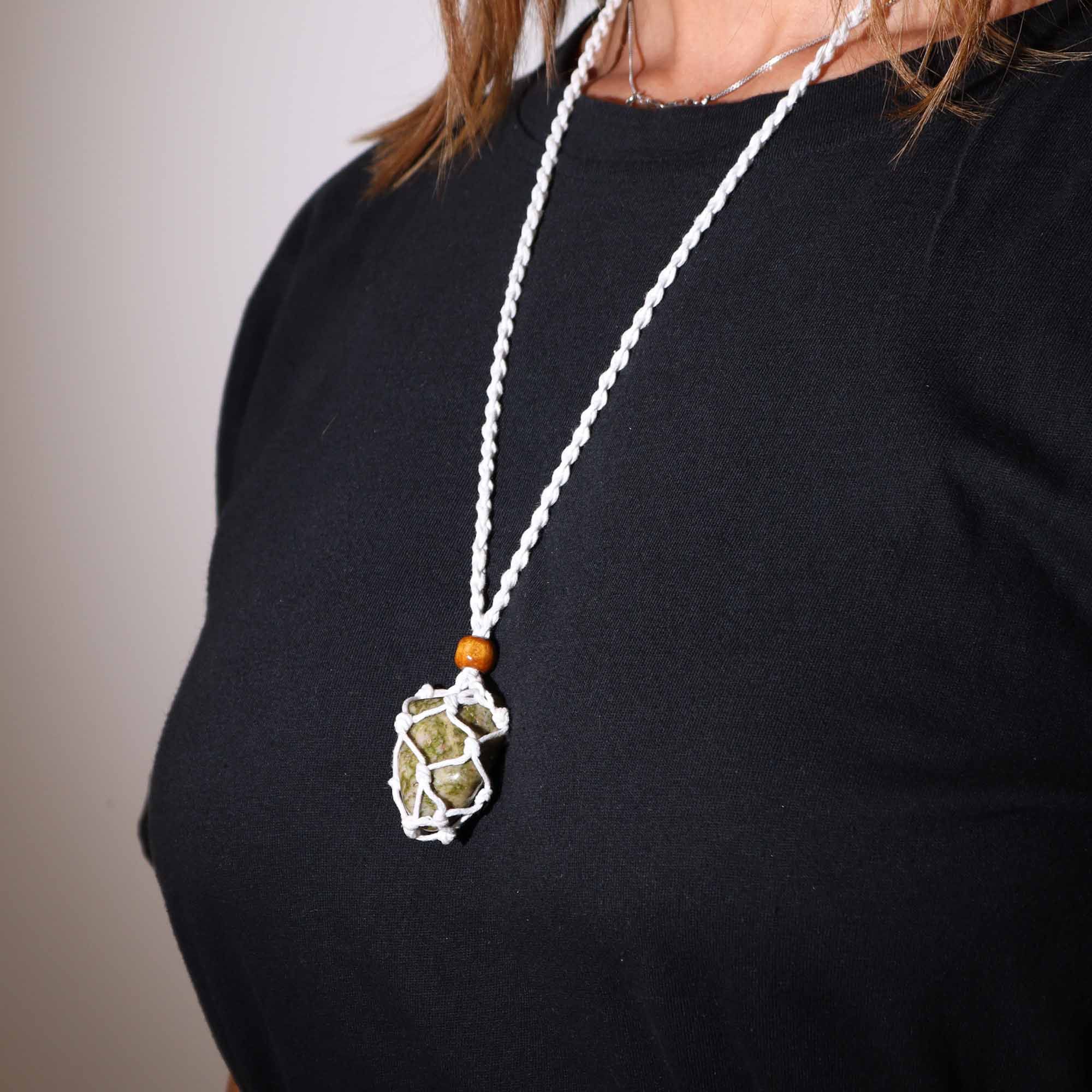 Gemstone Necklace Cord - White - Image 5