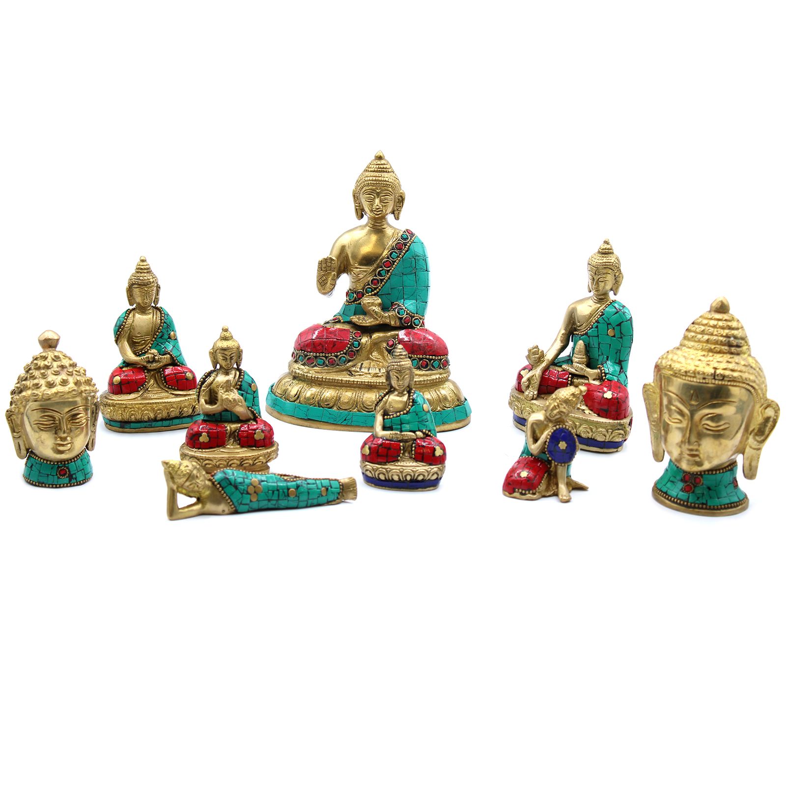 Brass Buddha Figure - Blessing - 7.5cm - Image 4