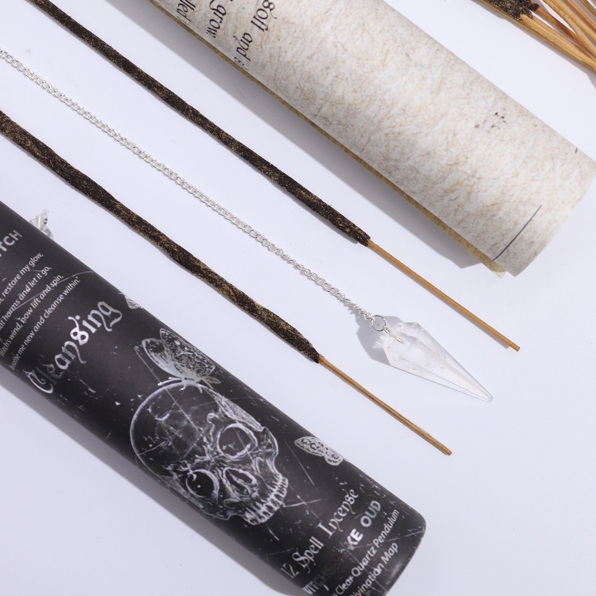 Ancient Witch Spell Incense - Cleansing - Rock Crystal Pendulum - Image 6