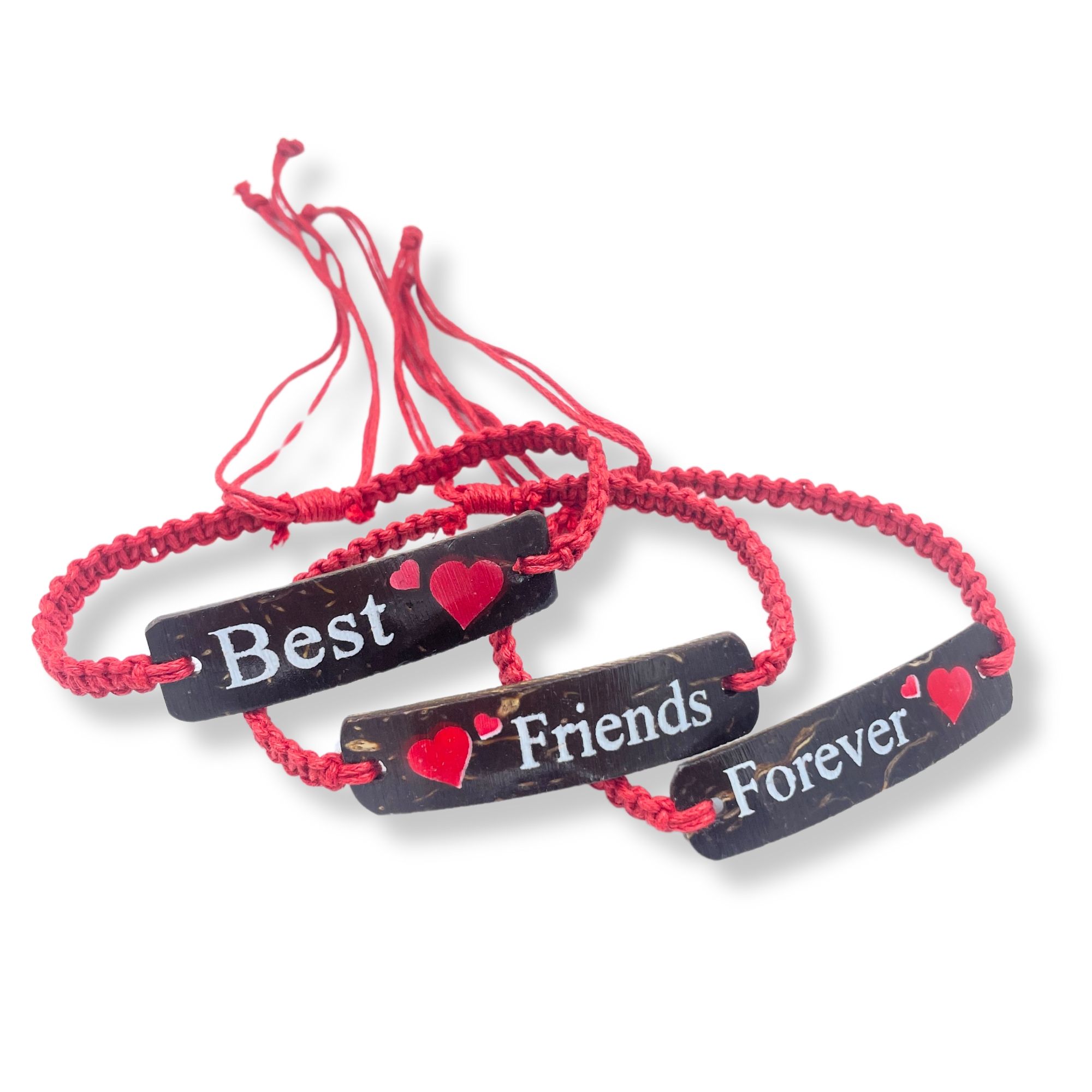 Handmade Friendship Bracelets - Friends Coconut Print (asst) - Image 3