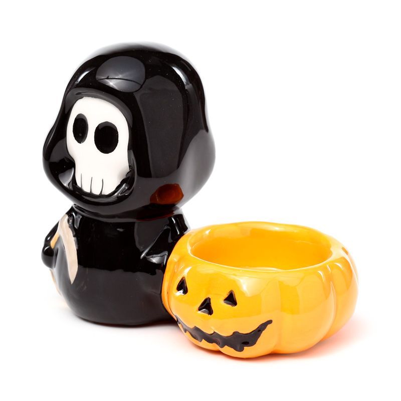 Ceramic Skull Boy Tea Light Candle Holder - Image 3