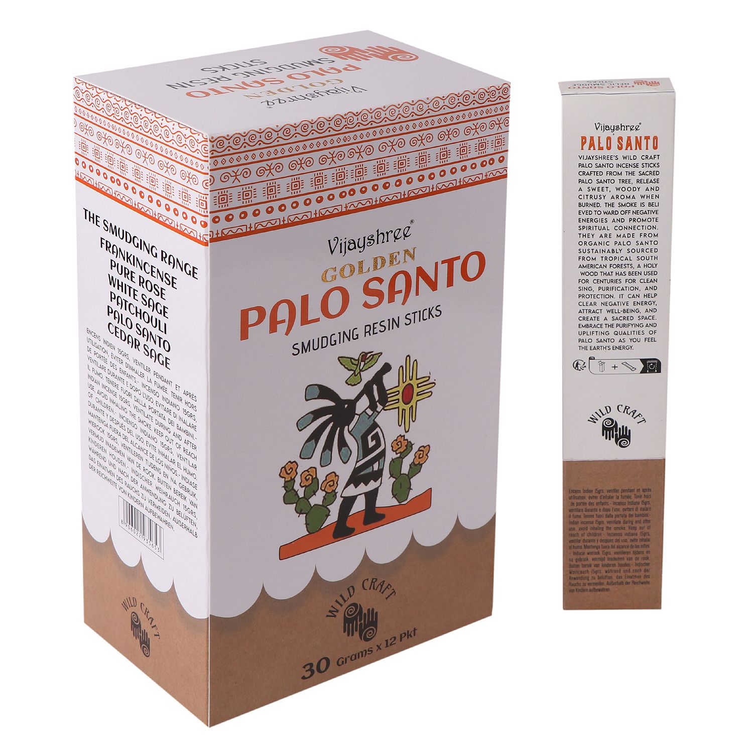 30g Golden Palo Santo Smudging Resin Sticks - Image 2