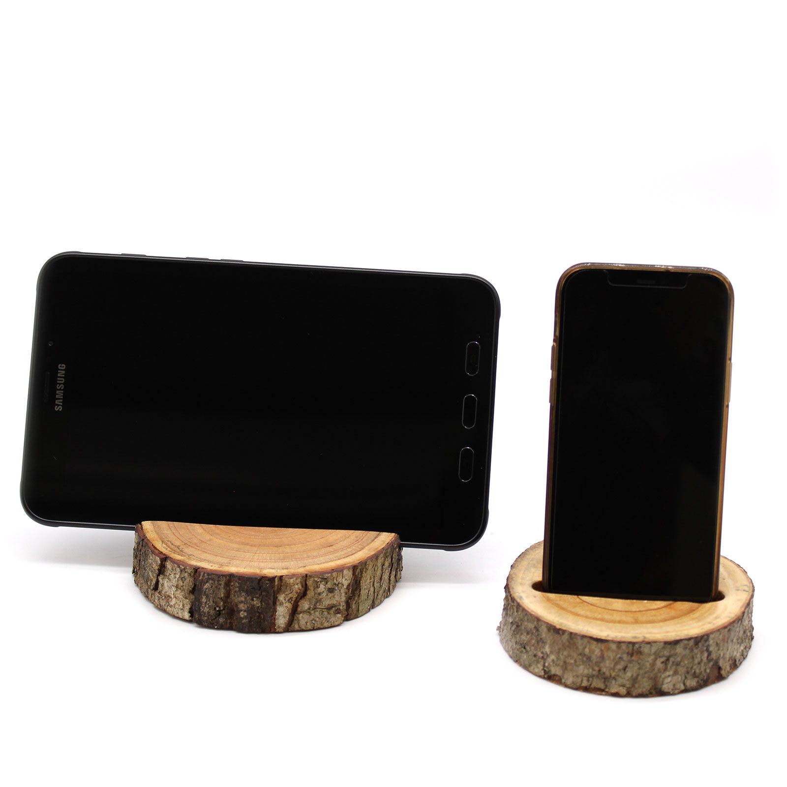 Small Log Phone Holder (slot) - Natural - Image 8