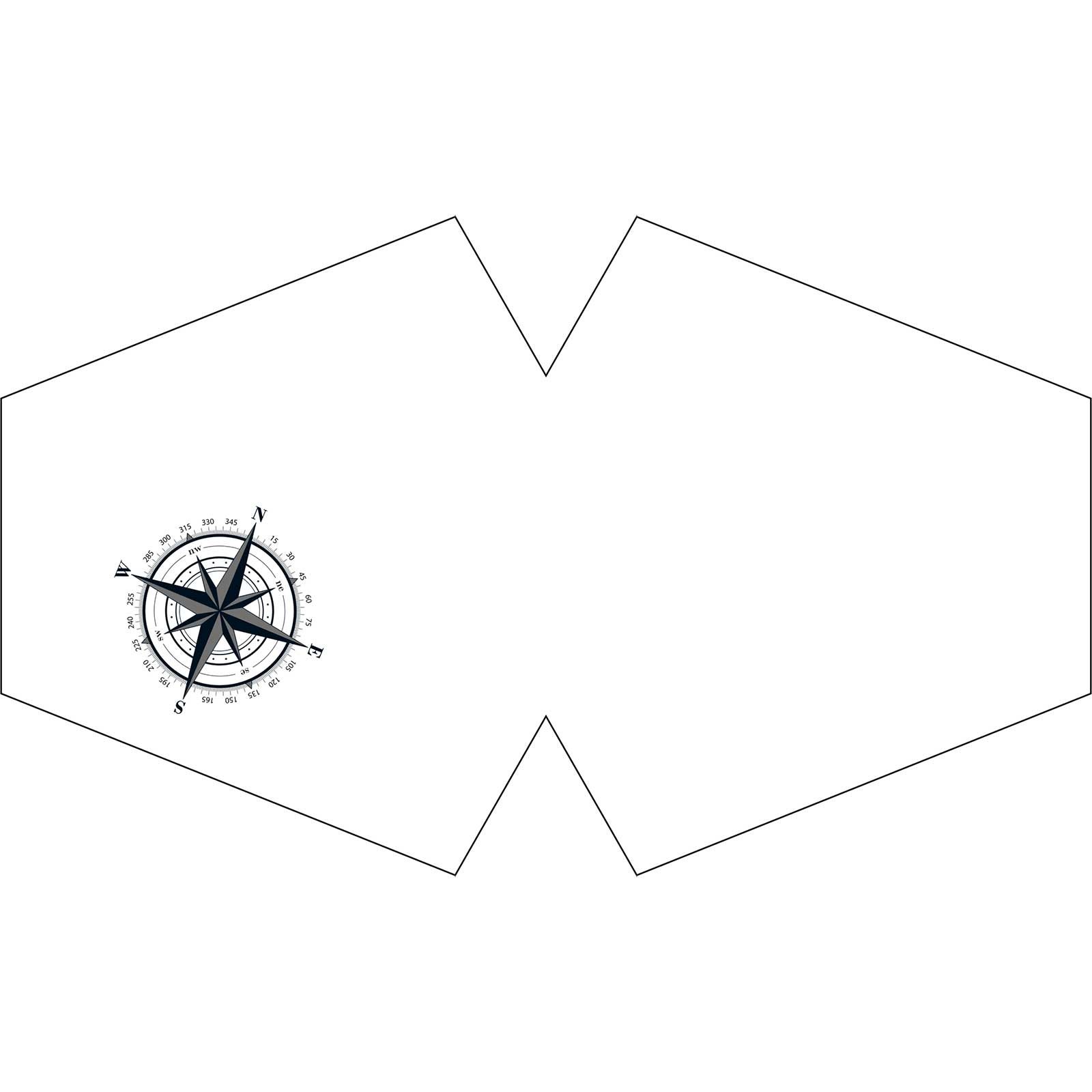 Reusable Fashion Face Covering - Nautical Compass (Adult) - Image 2
