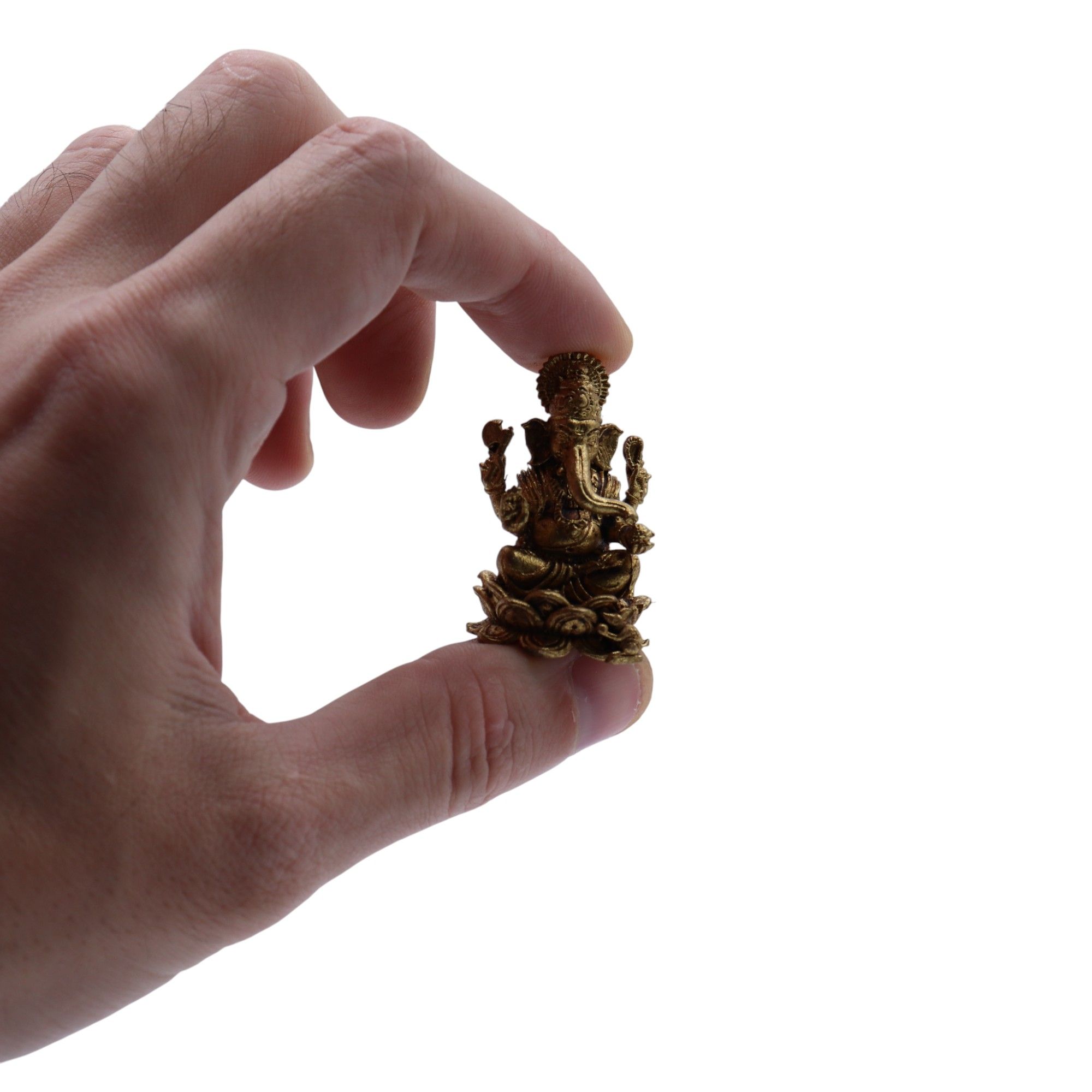 Brass Miniature Gods - Ganesha (22gms) - 37mm - Image 2
