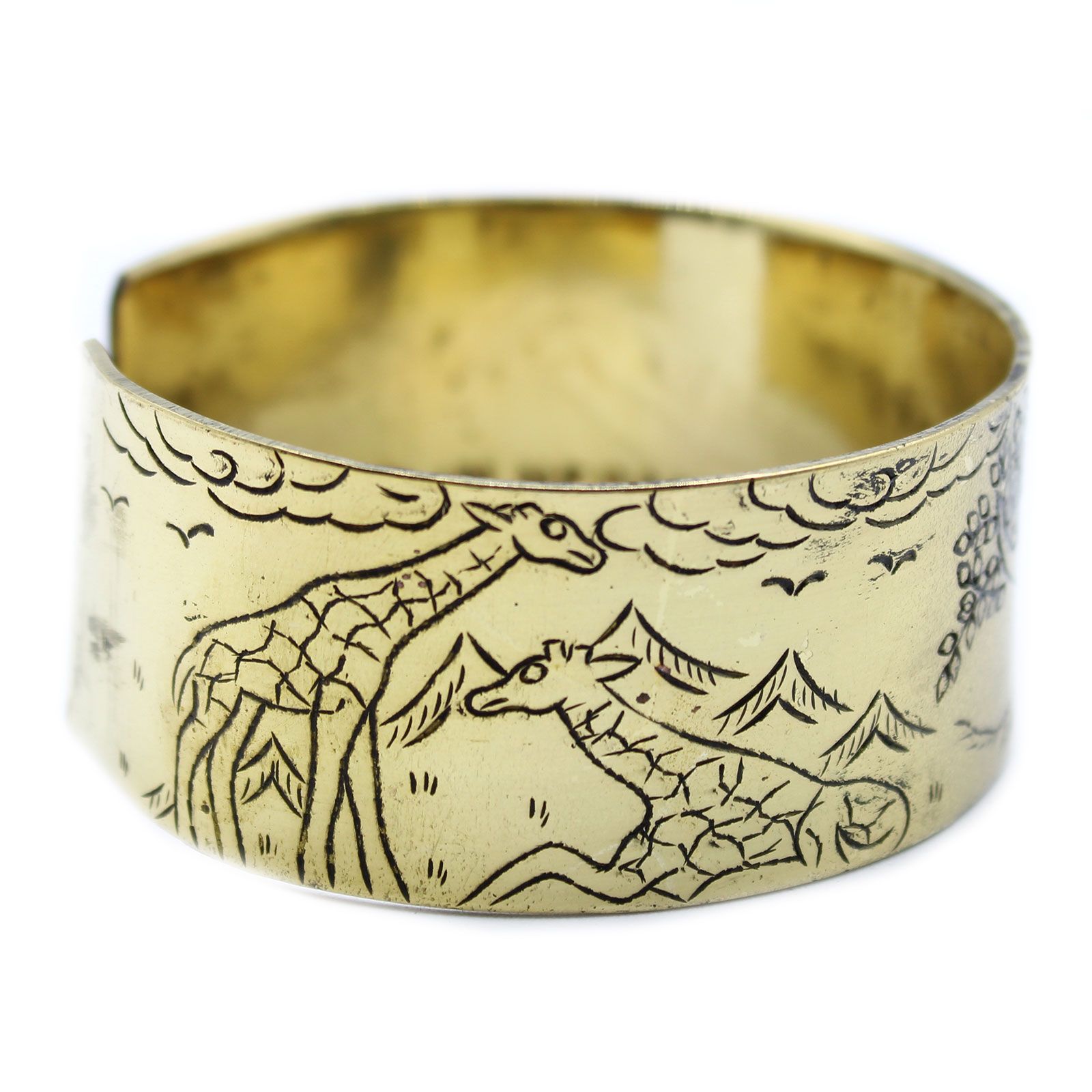 Brass Tibetan Mantra Bracelet - Tree of Life - Image 3