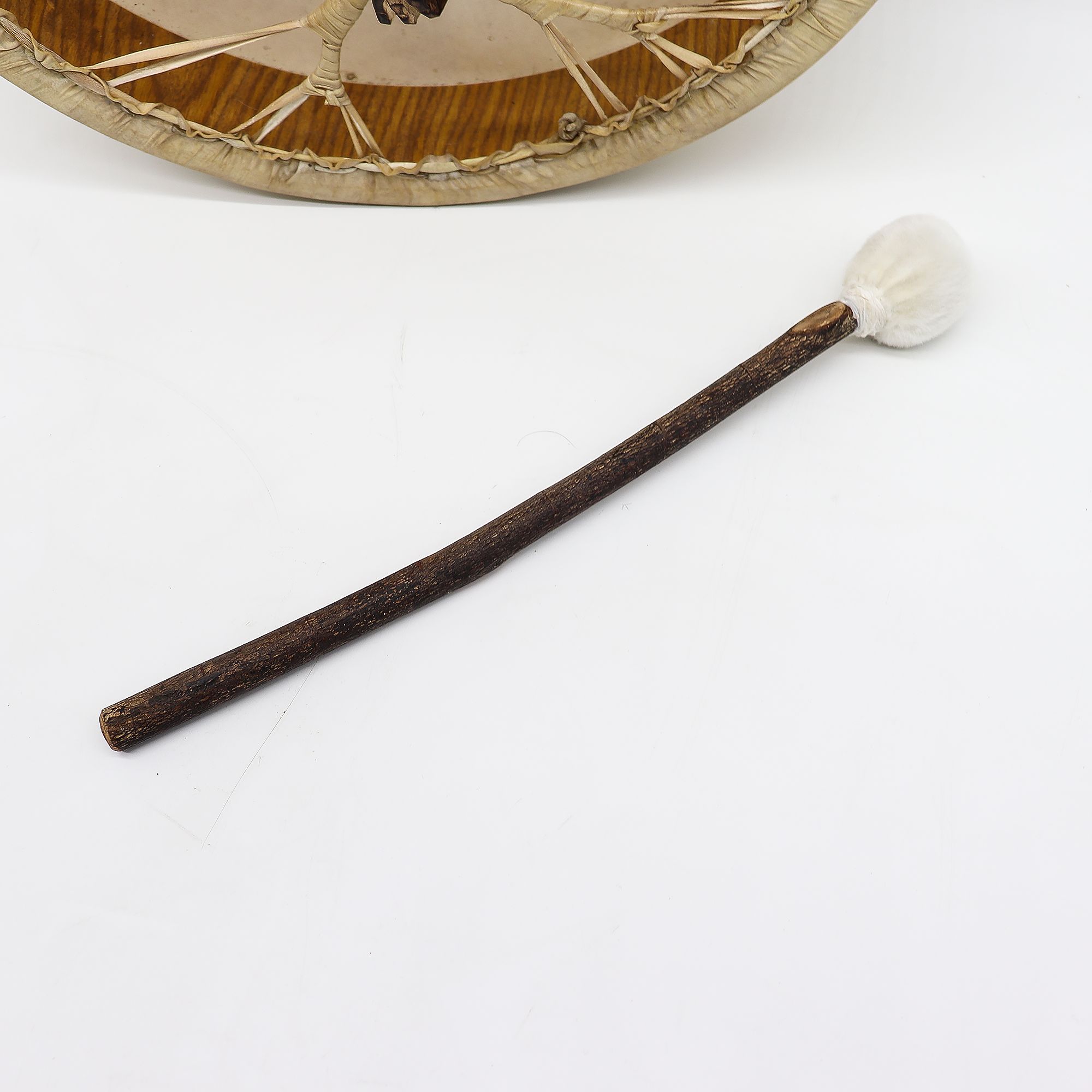 Spirit of the Bear - Shaman Drum & Stick- Tunable - 40cm - Image 4
