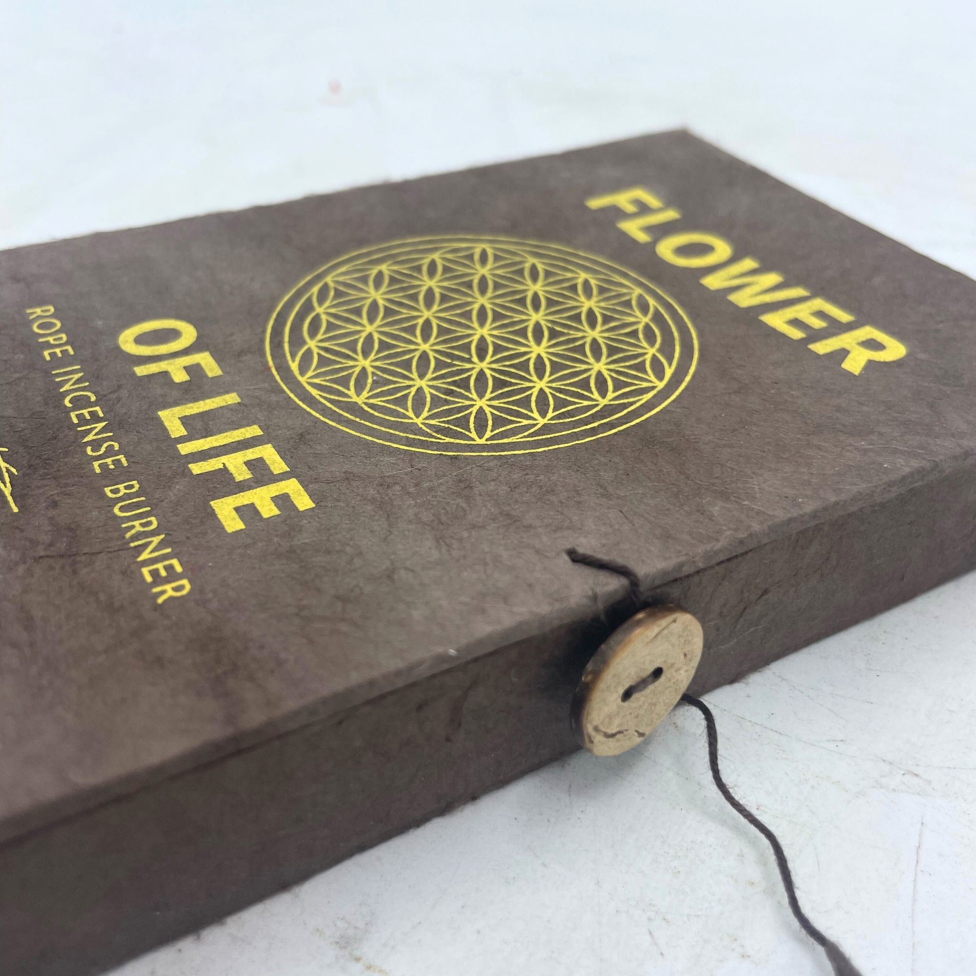 Rope Incense and Silver Plated Holder Set - Flower of Life - Image 4