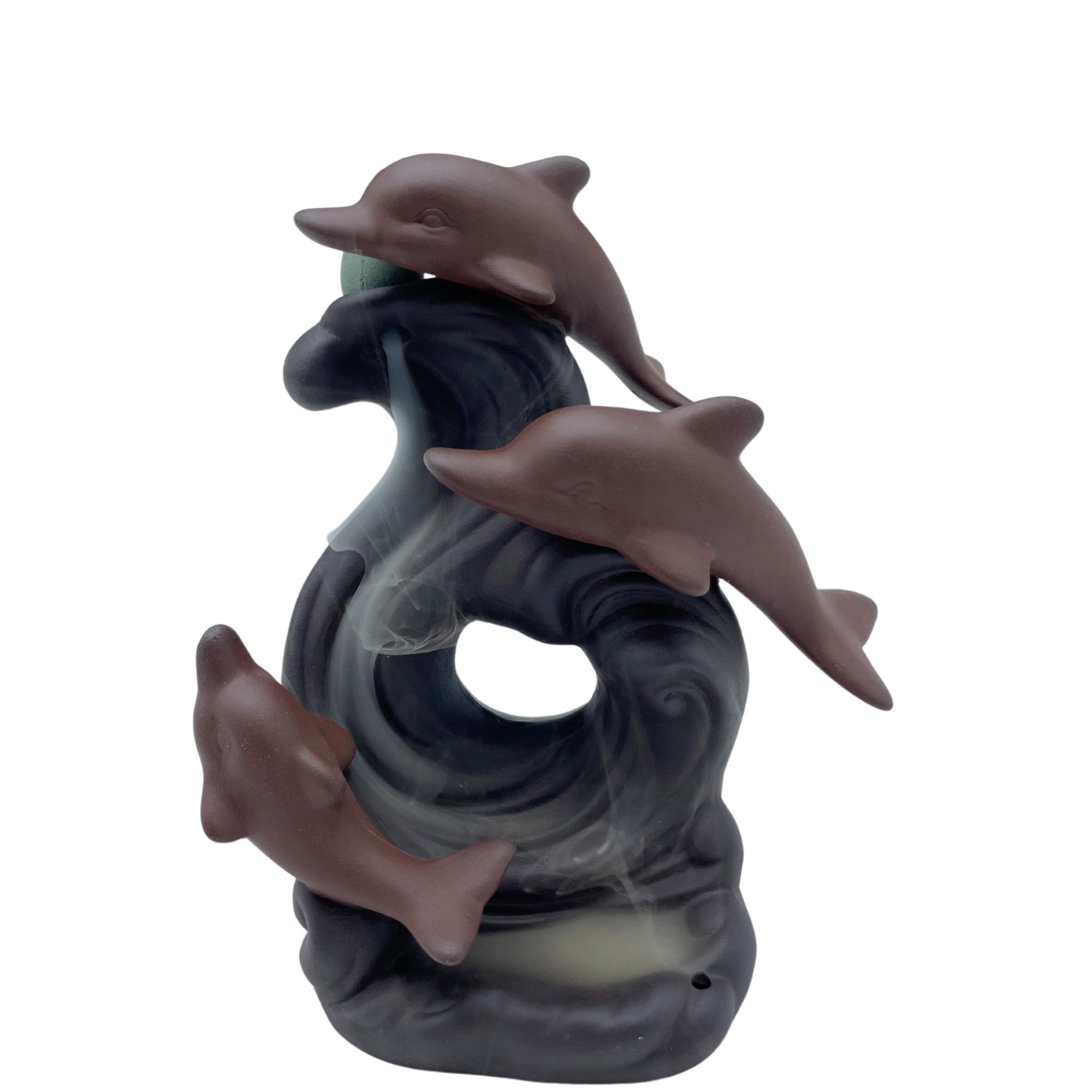 Backflow Incense Burner - Dolphin Wave - Image 2